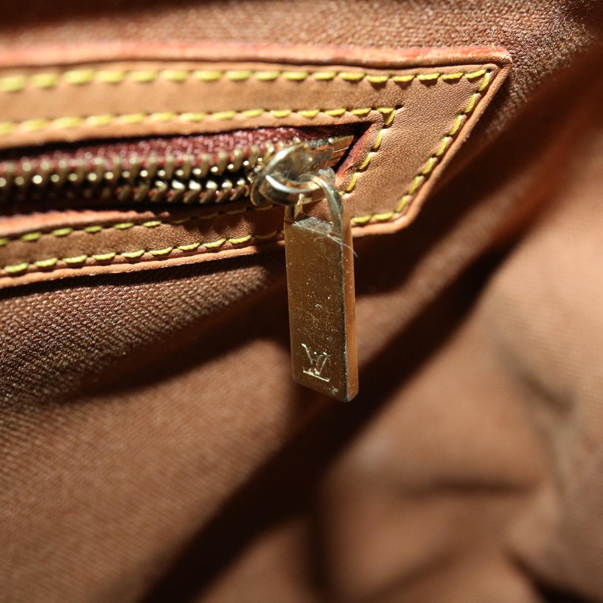 LOUIS VUITTON Monogram Cabas Piano Tote Bag M51148 LV jk2521