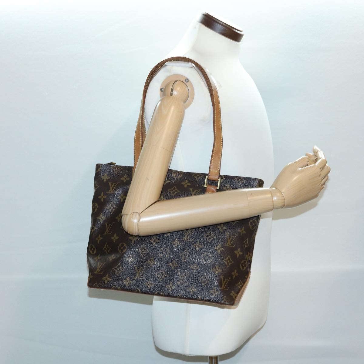 LOUIS VUITTON Monogram Cabas Piano Tote Bag M51148 LV jk2521
