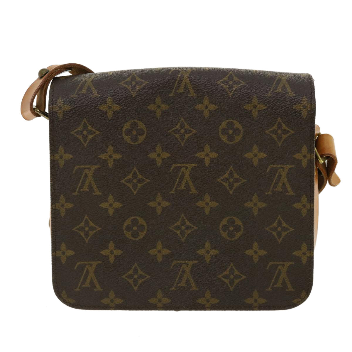 LOUIS VUITTON Monogram Cartouchiere MM Shoulder Bag M51253 LV jk2528