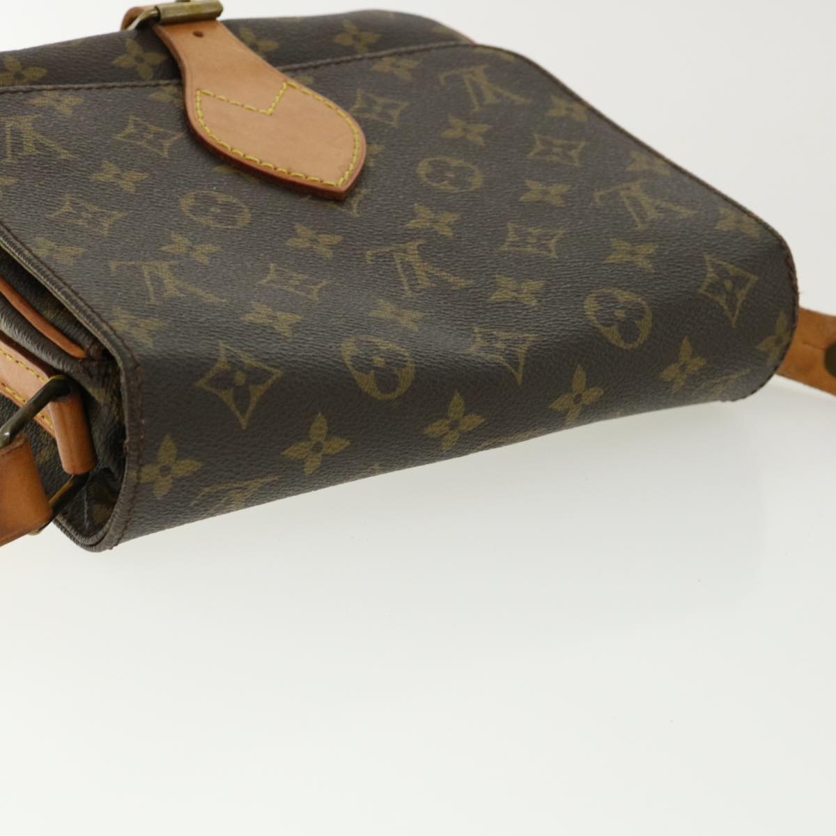 LOUIS VUITTON Monogram Cartouchiere MM Shoulder Bag M51253 LV jk2528