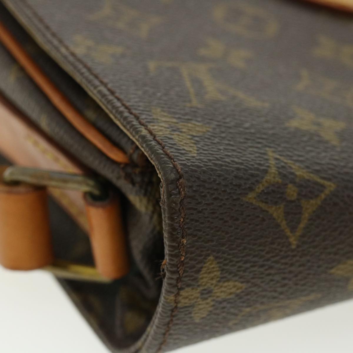 LOUIS VUITTON Monogram Cartouchiere MM Shoulder Bag M51253 LV jk2528