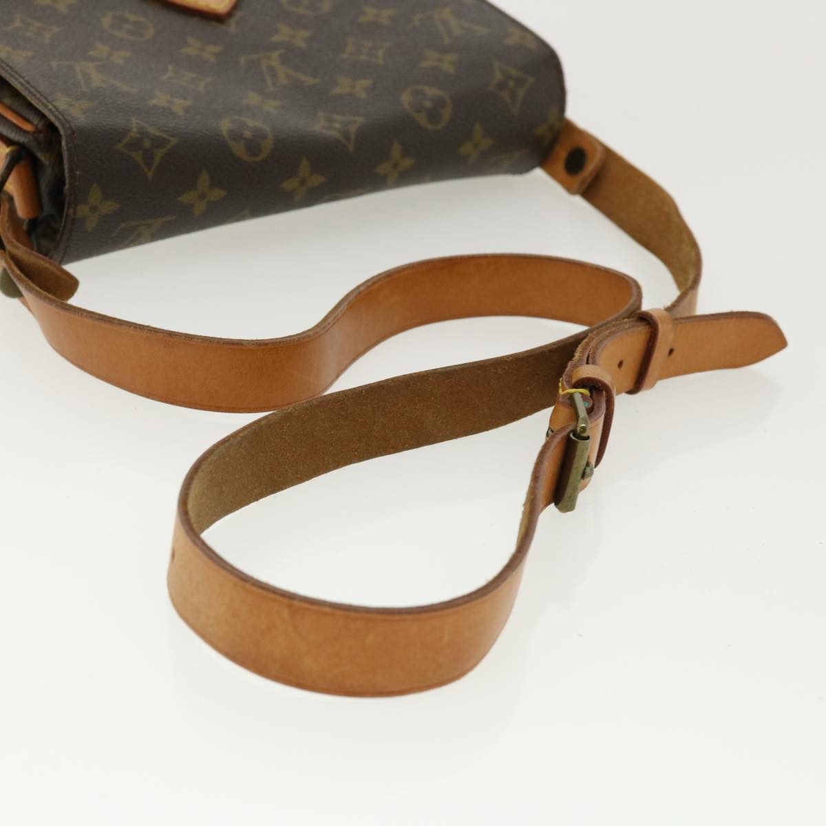 LOUIS VUITTON Monogram Cartouchiere MM Shoulder Bag M51253 LV jk2528