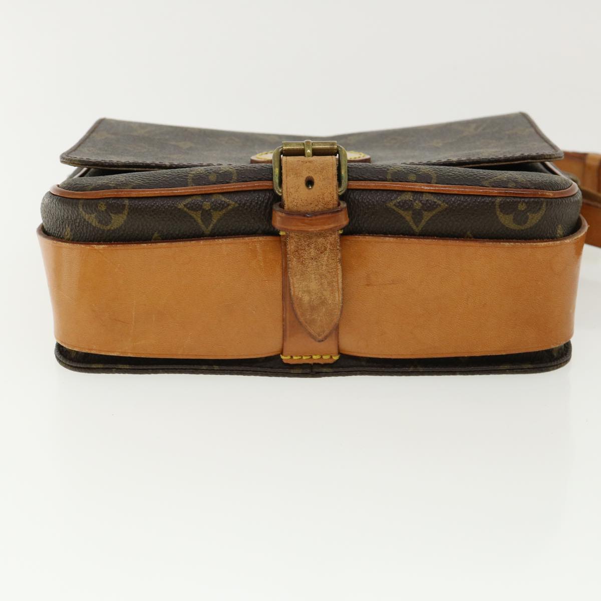 LOUIS VUITTON Monogram Cartouchiere MM Shoulder Bag M51253 LV jk2528
