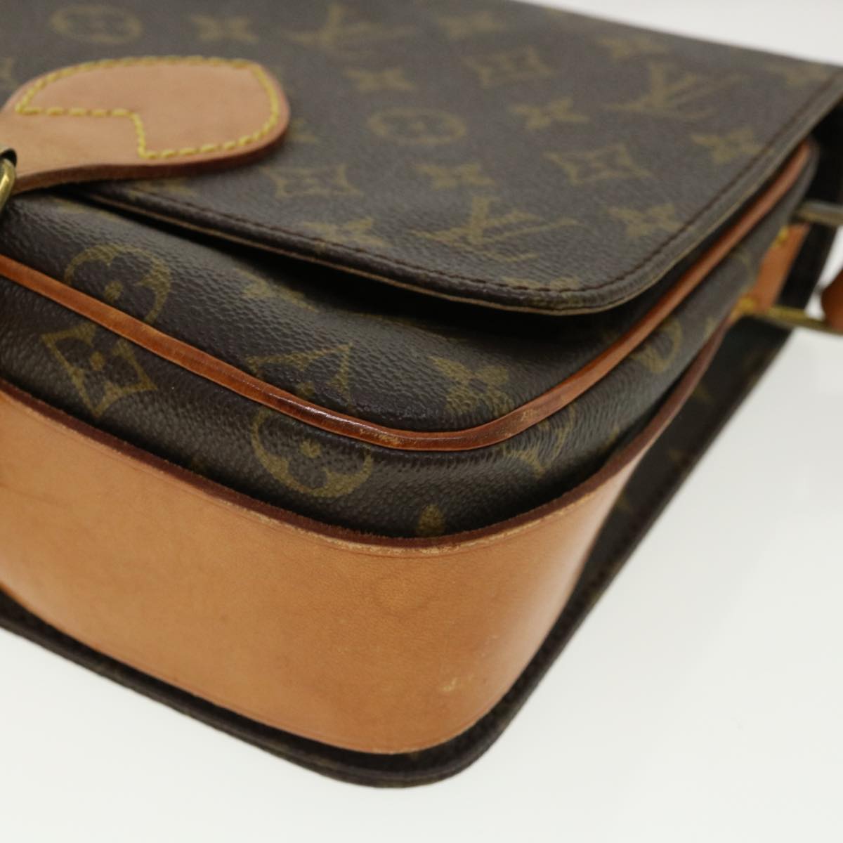 LOUIS VUITTON Monogram Cartouchiere MM Shoulder Bag M51253 LV jk2528