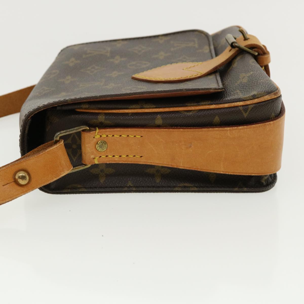 LOUIS VUITTON Monogram Cartouchiere MM Shoulder Bag M51253 LV jk2529