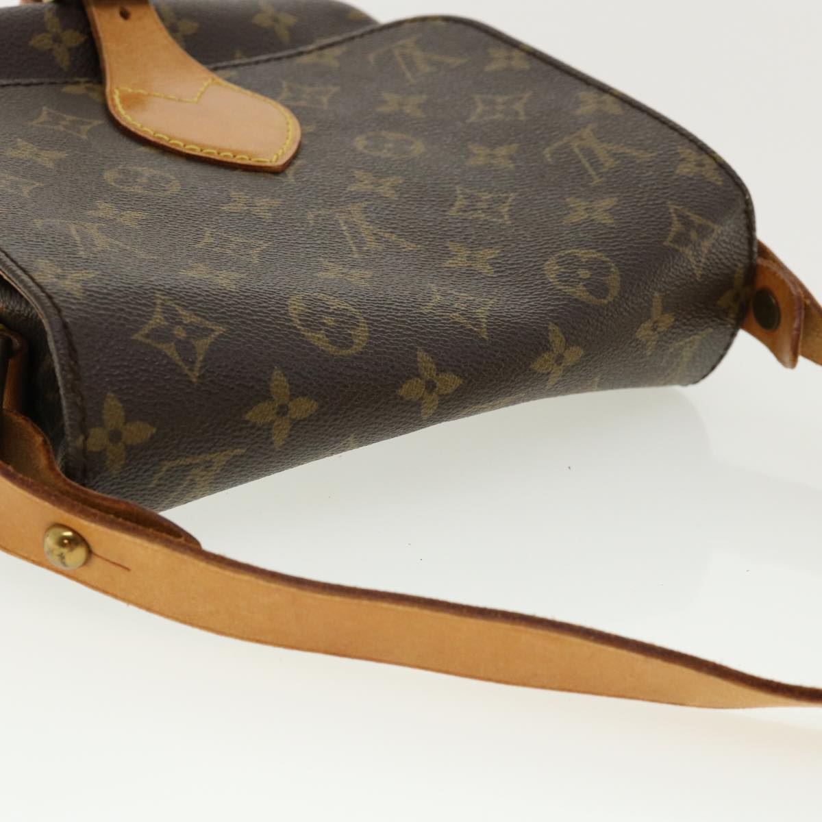 LOUIS VUITTON Monogram Cartouchiere MM Shoulder Bag M51253 LV jk2529