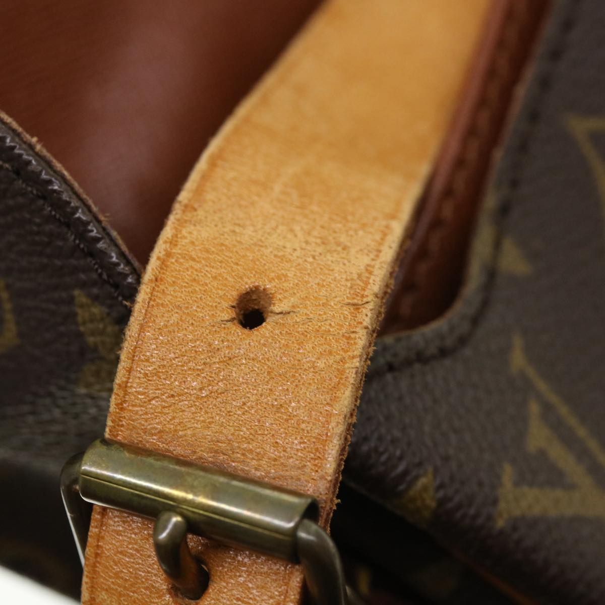 LOUIS VUITTON Monogram Cartouchiere MM Shoulder Bag M51253 LV jk2529