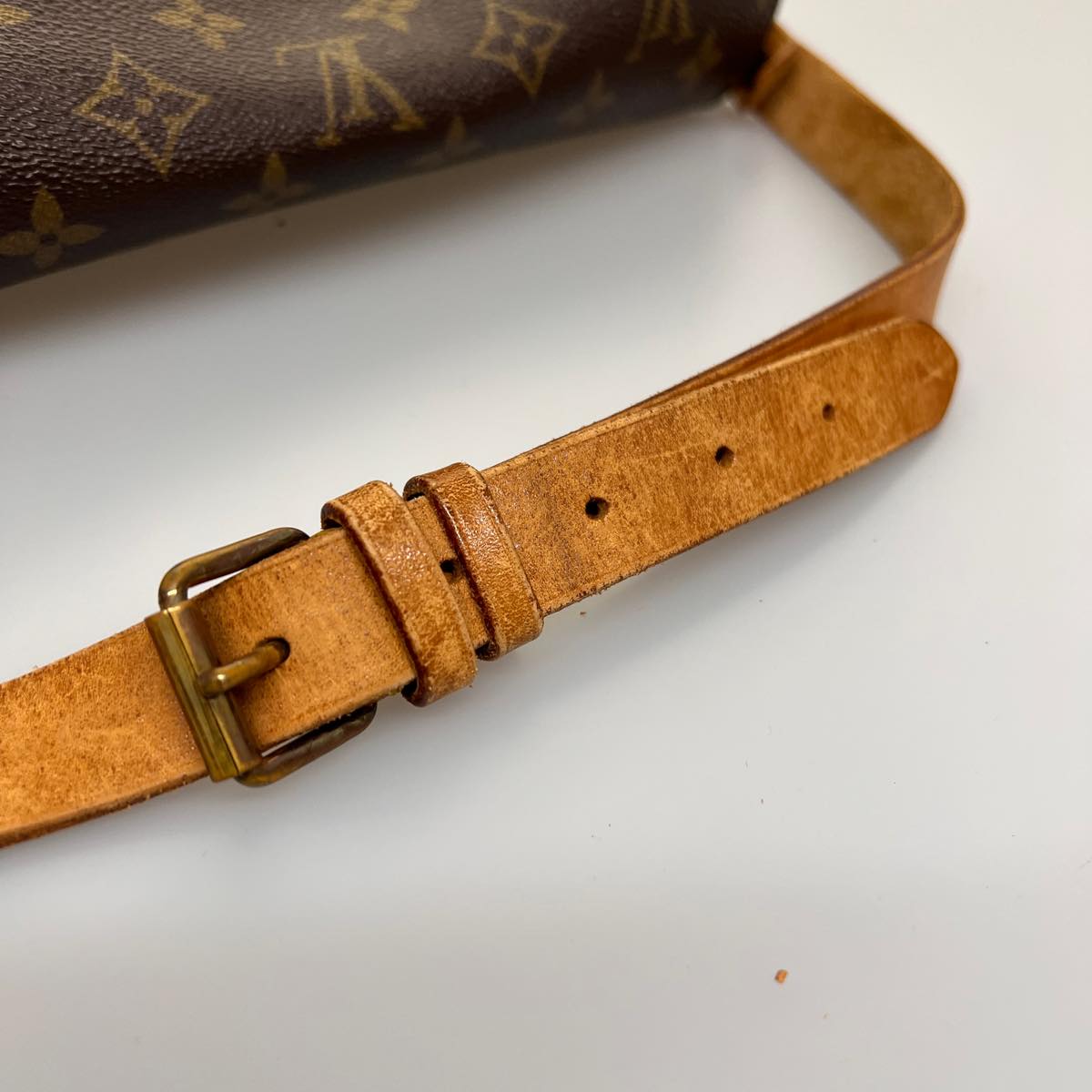LOUIS VUITTON Monogram Cartouchiere GM Shoulder Bag M51252 LV jk2551