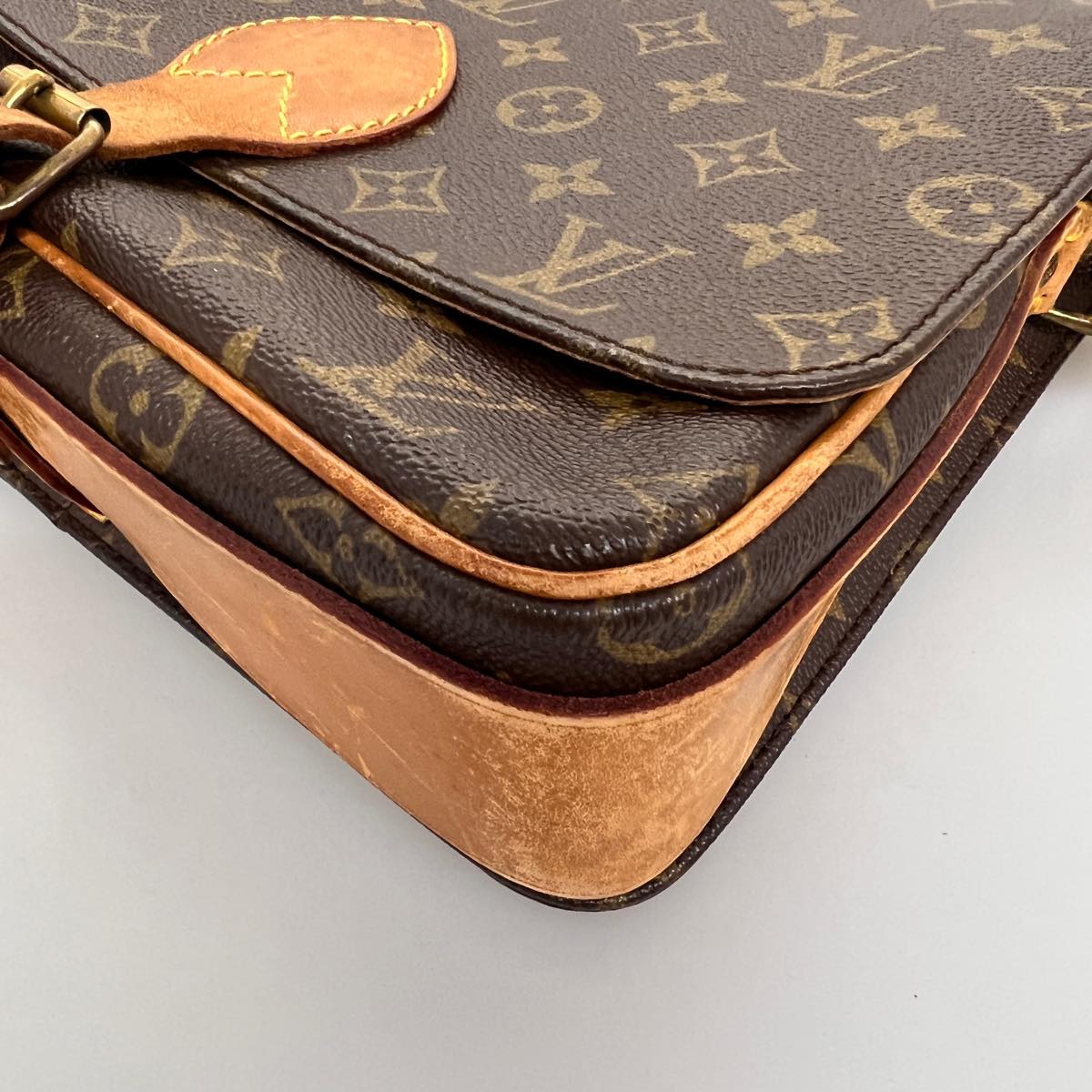 LOUIS VUITTON Monogram Cartouchiere GM Shoulder Bag M51252 LV jk2551