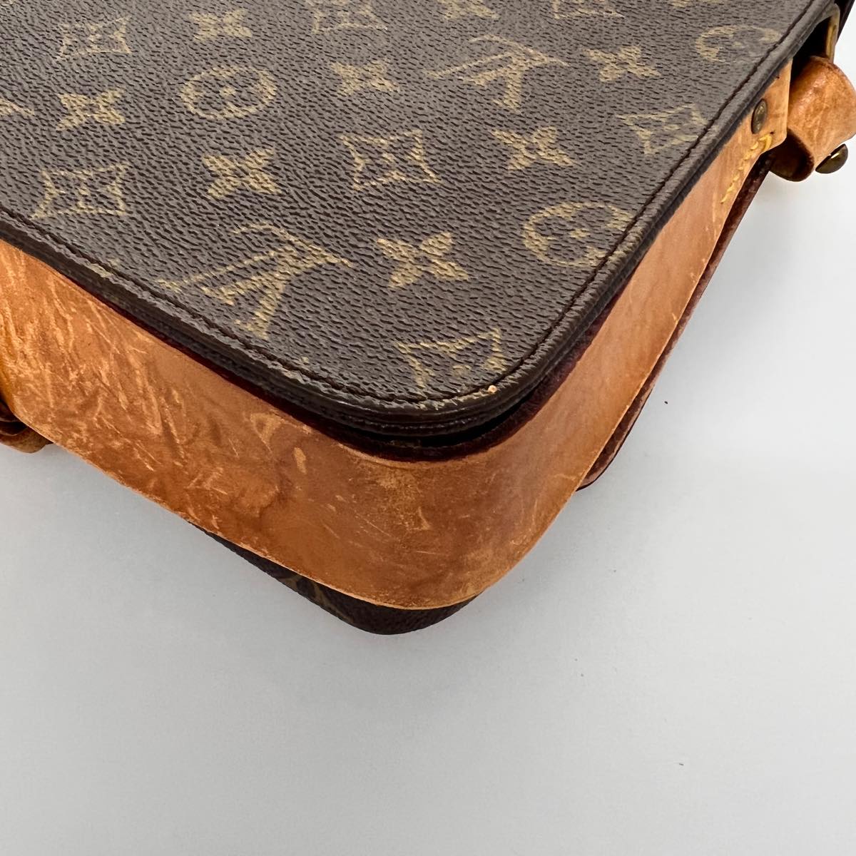 LOUIS VUITTON Monogram Cartouchiere GM Shoulder Bag M51252 LV jk2551