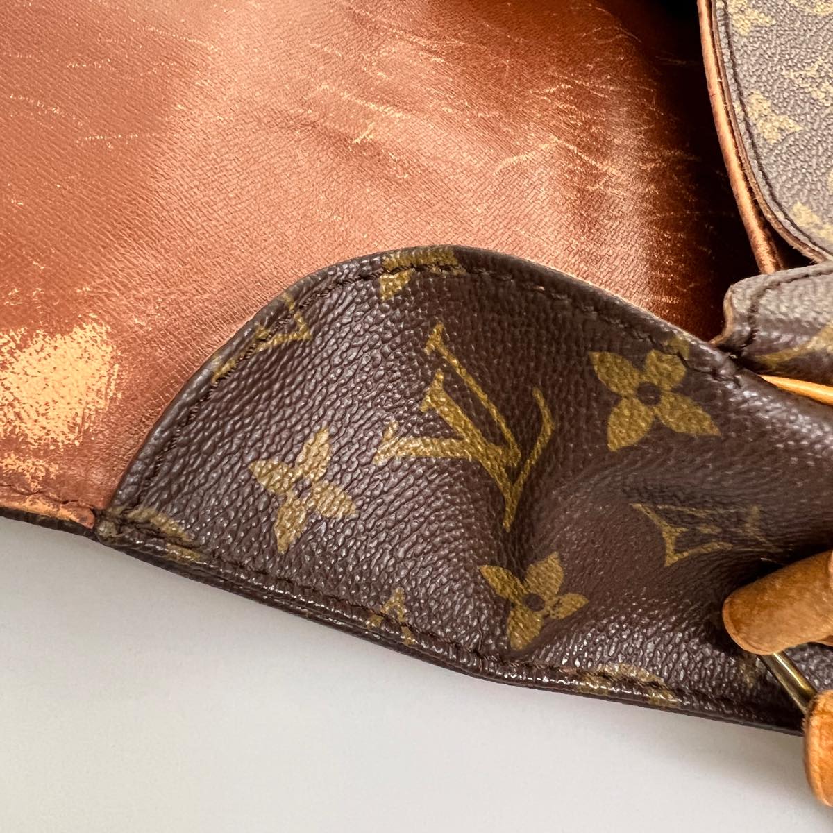 LOUIS VUITTON Monogram Cartouchiere GM Shoulder Bag M51252 LV jk2551