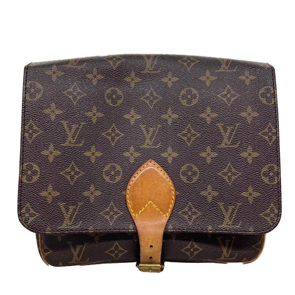 LOUIS VUITTON Monogram Cartouchiere GM Shoulder Bag M51252 LV jk2551