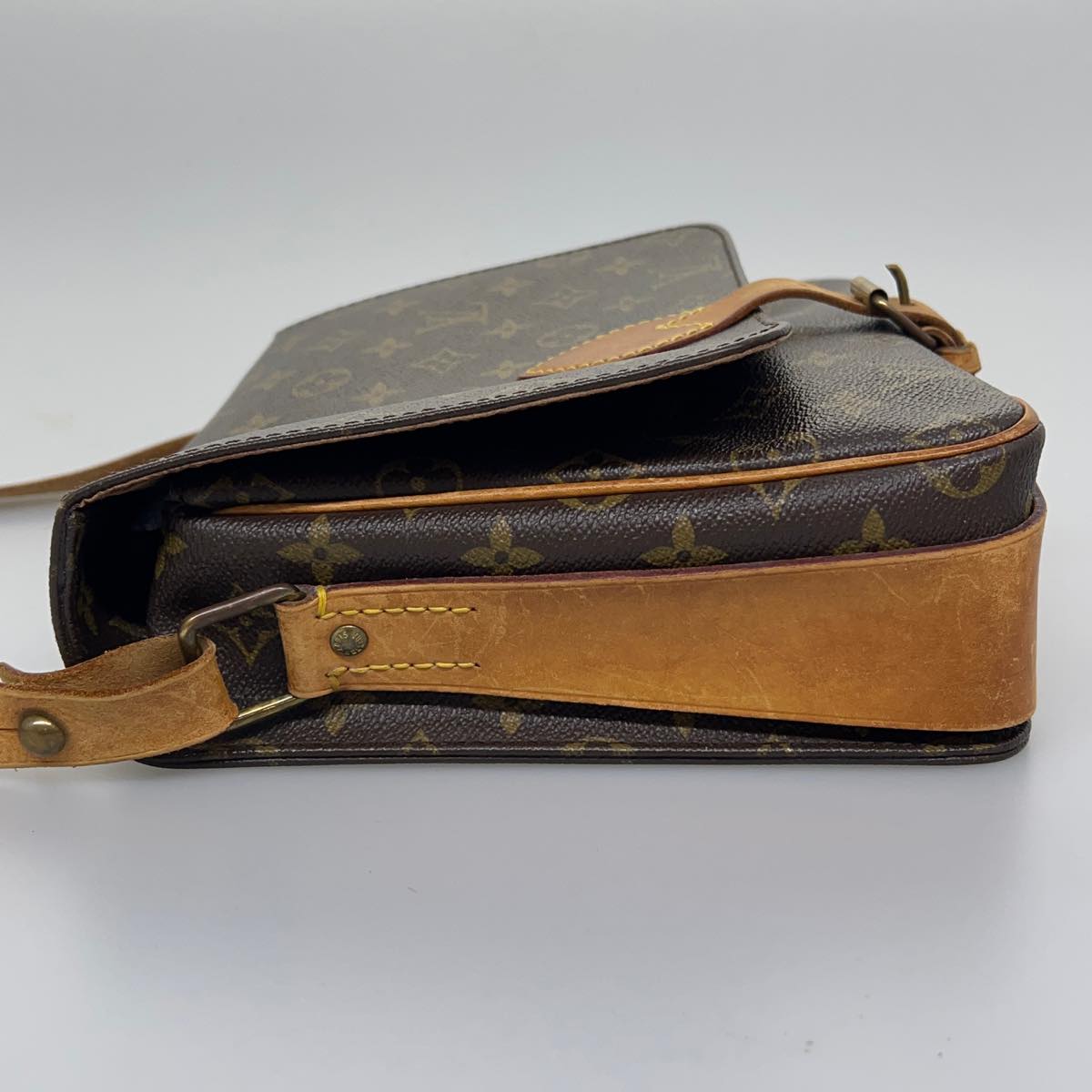 LOUIS VUITTON Monogram Cartouchiere GM Shoulder Bag M51252 LV jk2551