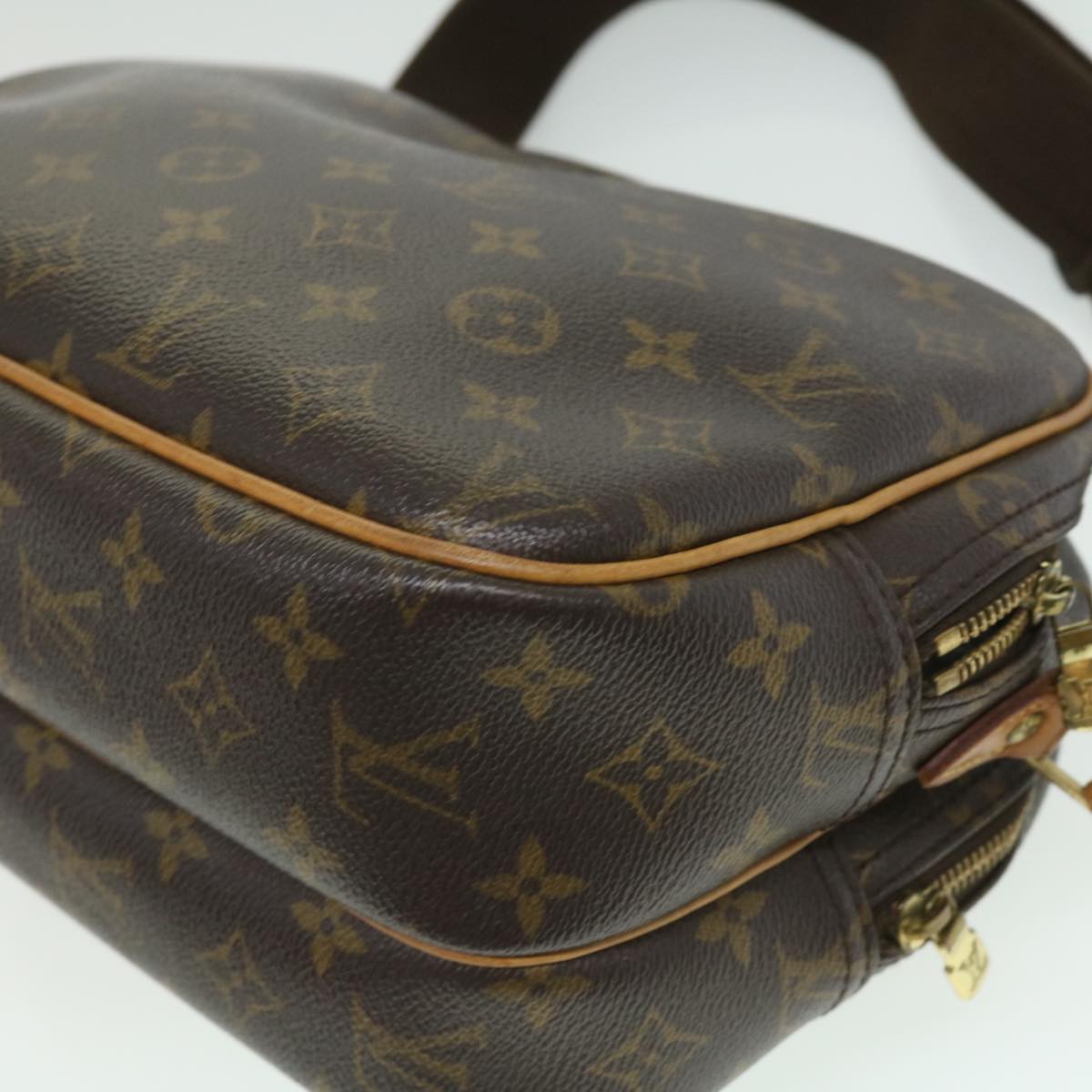 LOUIS VUITTON Monogram Reporter PM Shoulder Bag M45254 LV jk2557