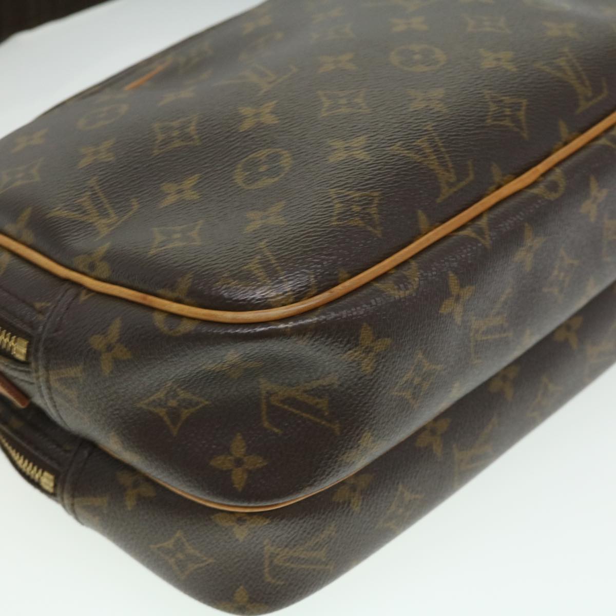 LOUIS VUITTON Monogram Reporter PM Shoulder Bag M45254 LV jk2557