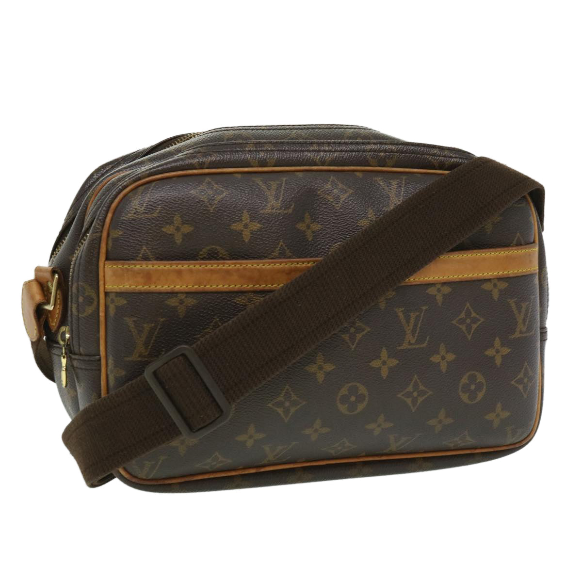 LOUIS VUITTON Monogram Reporter PM Shoulder Bag M45254 LV jk2557