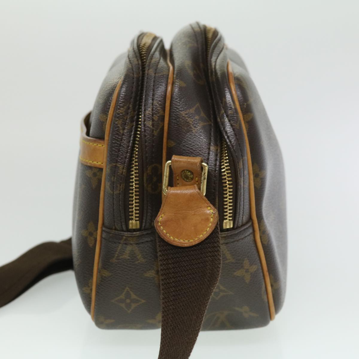 LOUIS VUITTON Monogram Reporter PM Shoulder Bag M45254 LV jk2557