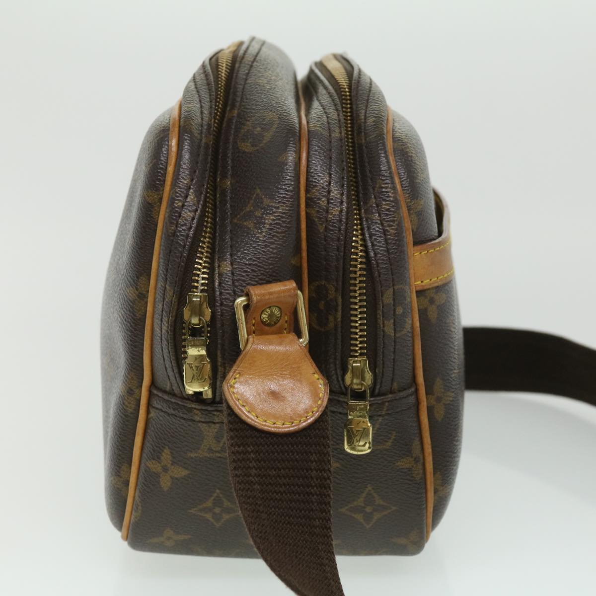 LOUIS VUITTON Monogram Reporter PM Shoulder Bag M45254 LV jk2557