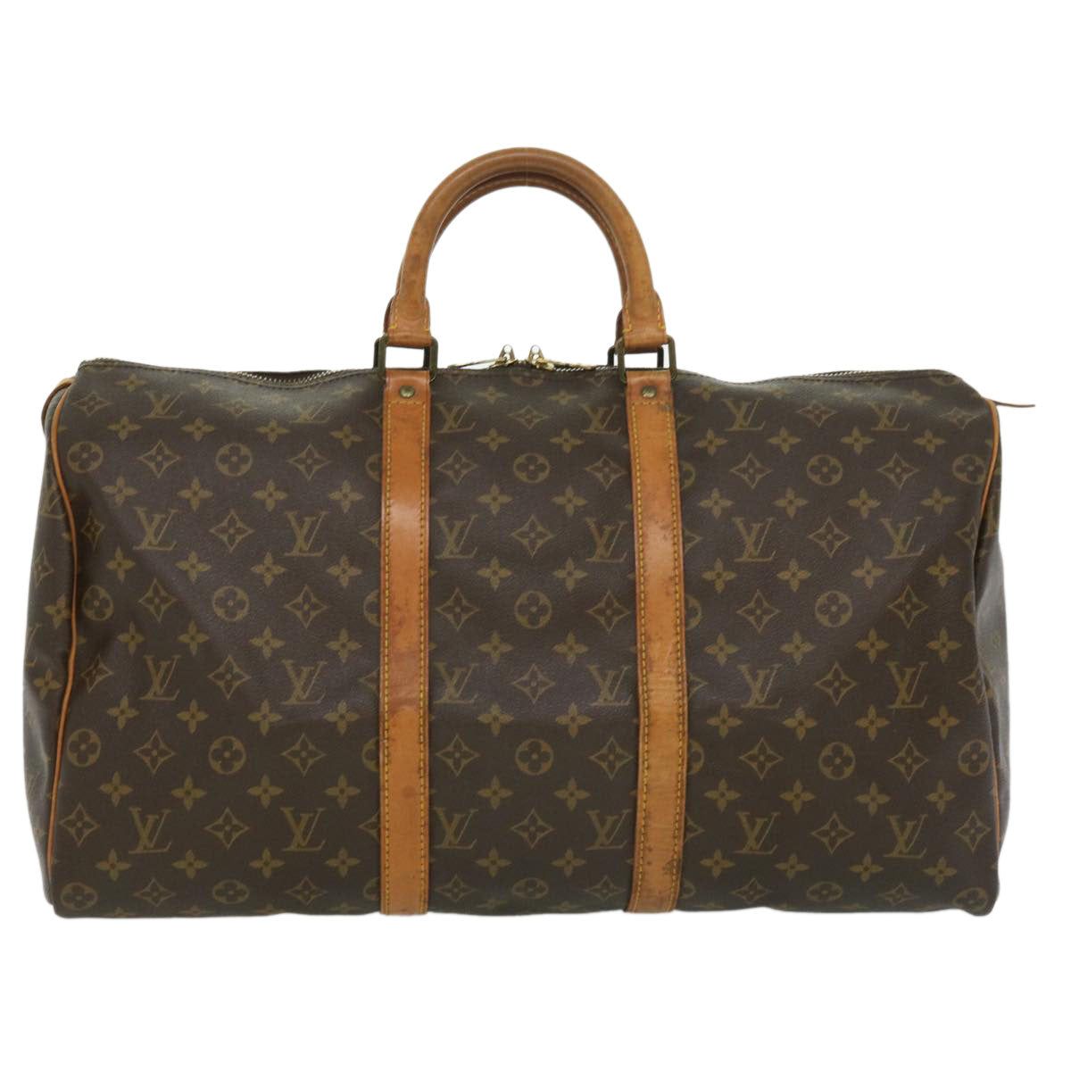 LOUIS VUITTON Monogram Keepall 50 Boston Bag M41426 LV jk2566