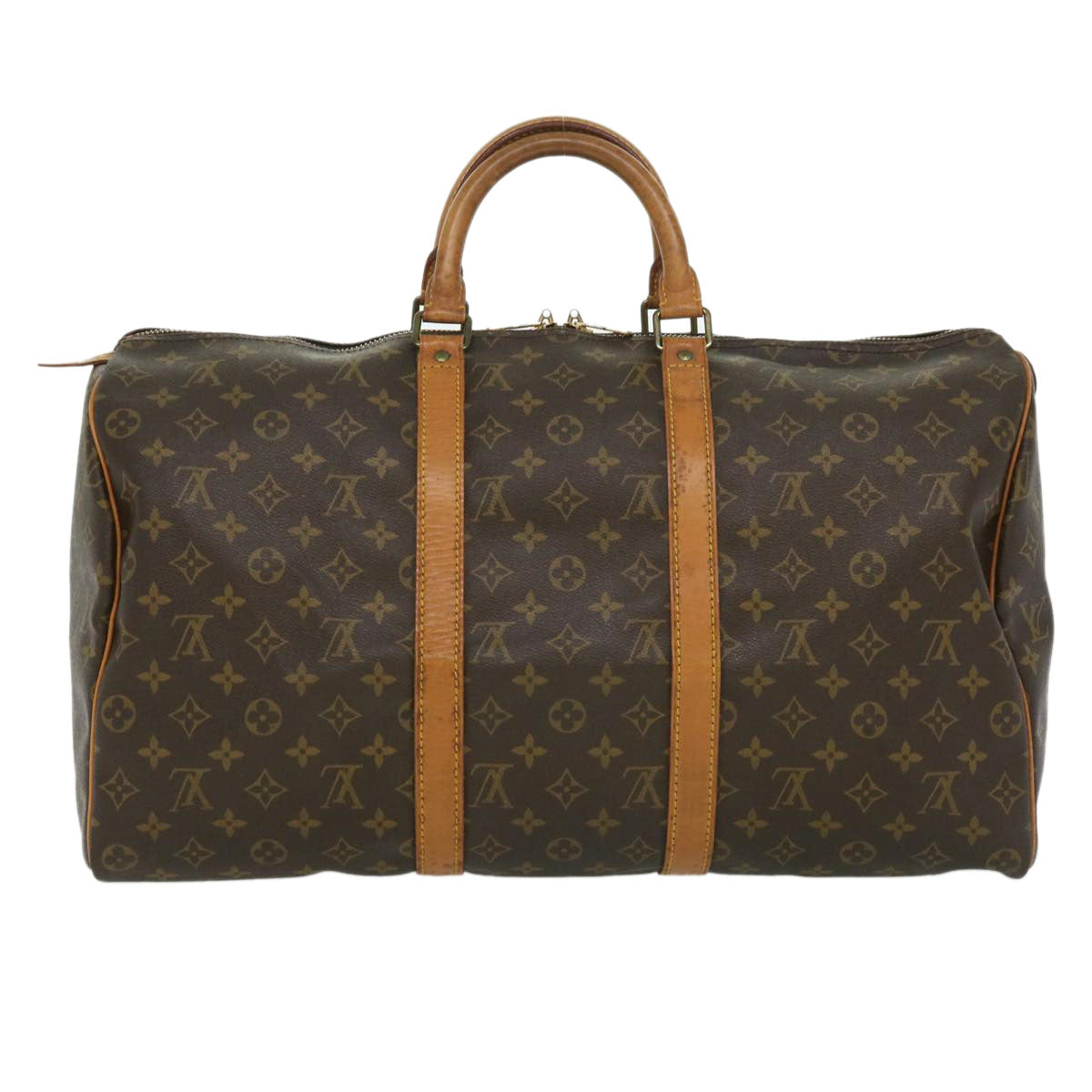 LOUIS VUITTON Monogram Keepall 50 Boston Bag M41426 LV jk2566