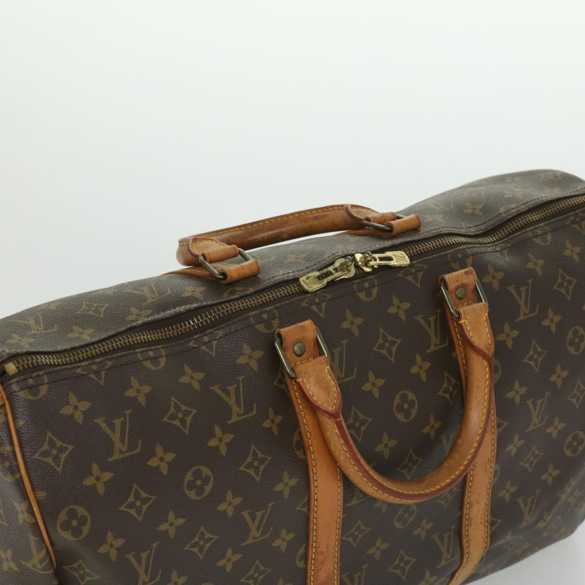 LOUIS VUITTON Monogram Keepall 50 Boston Bag M41426 LV jk2566