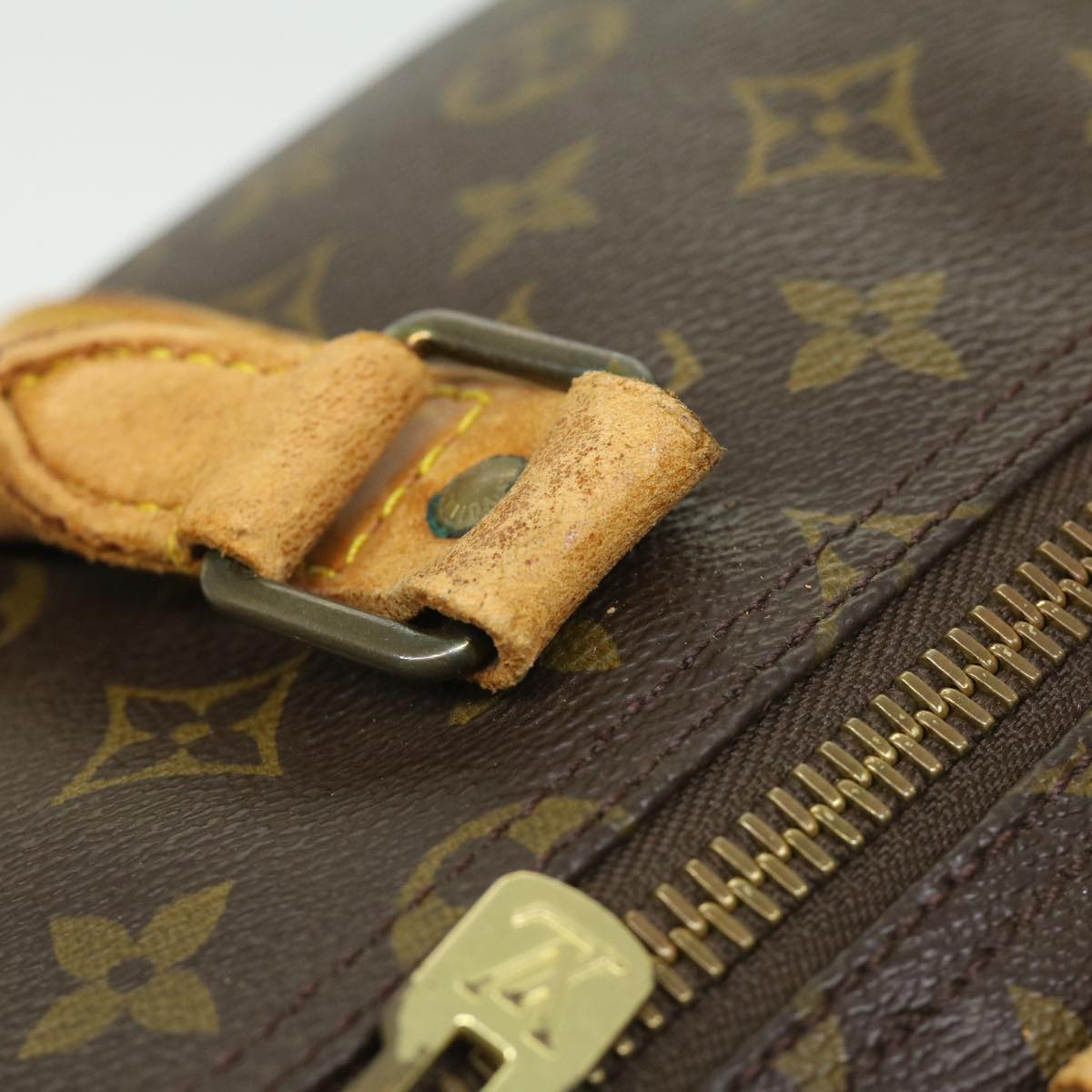 LOUIS VUITTON Monogram Keepall 55 Boston Bag M41424 LV jk2570