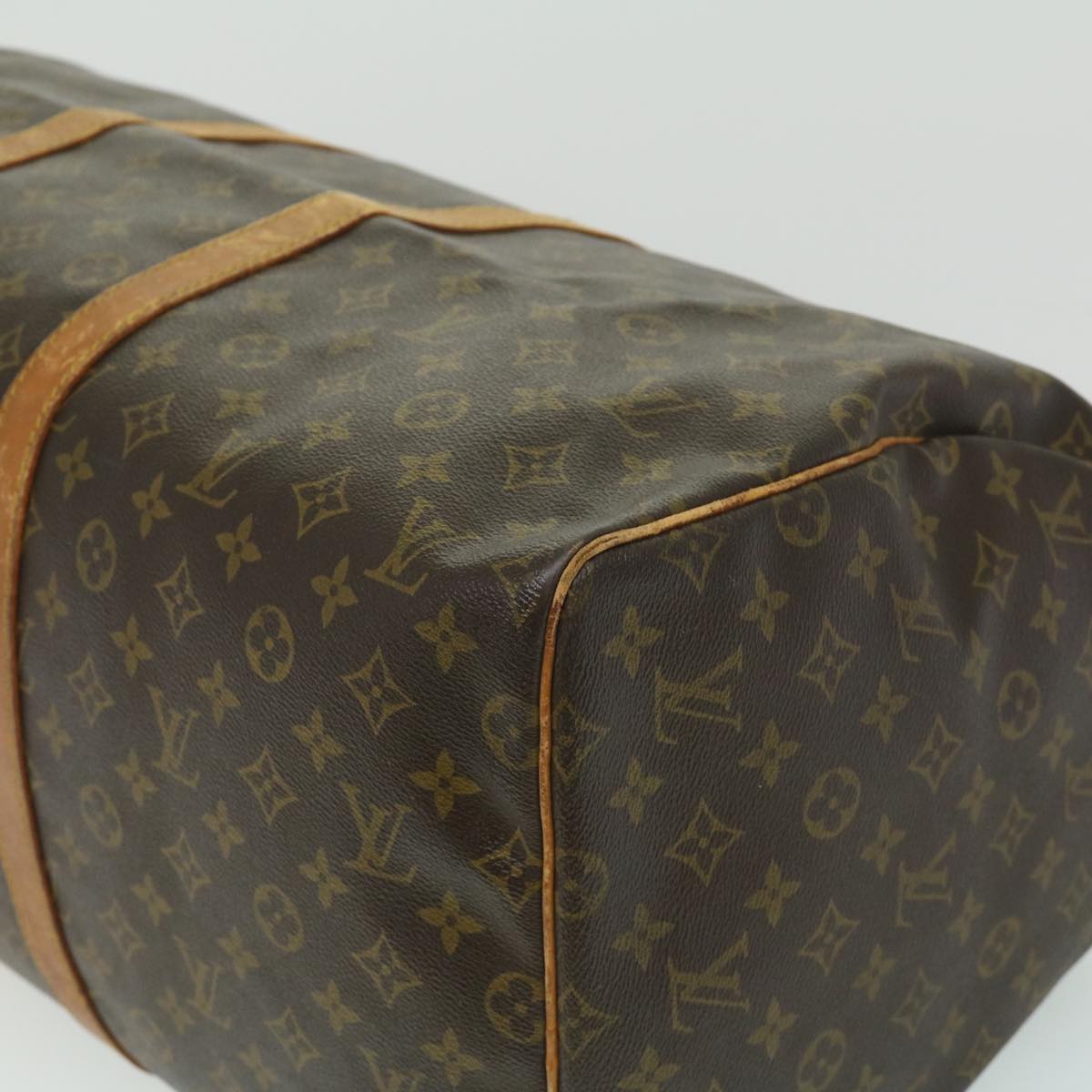 LOUIS VUITTON Monogram Keepall 55 Boston Bag M41424 LV jk2570