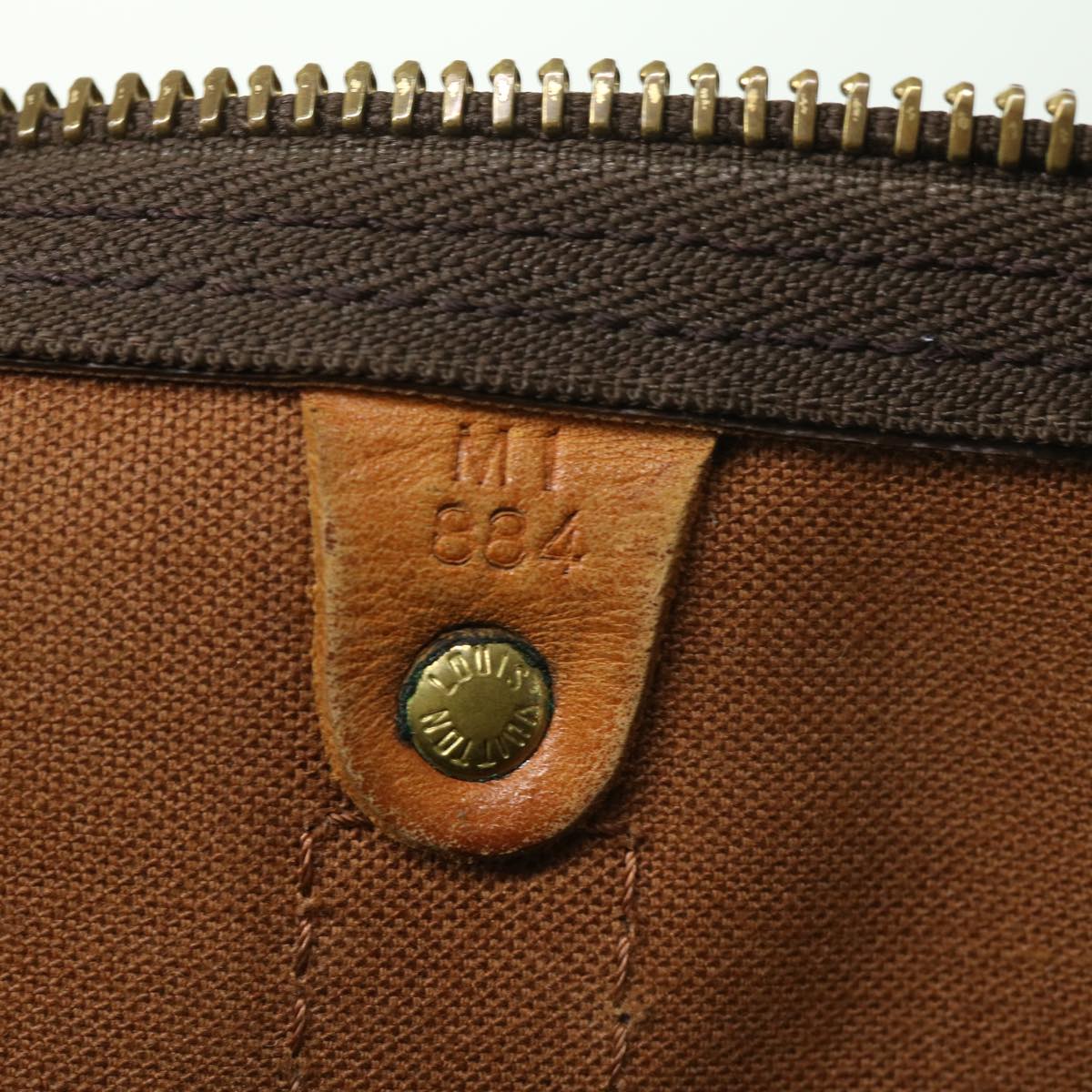 LOUIS VUITTON Monogram Keepall 55 Boston Bag M41424 LV jk2570