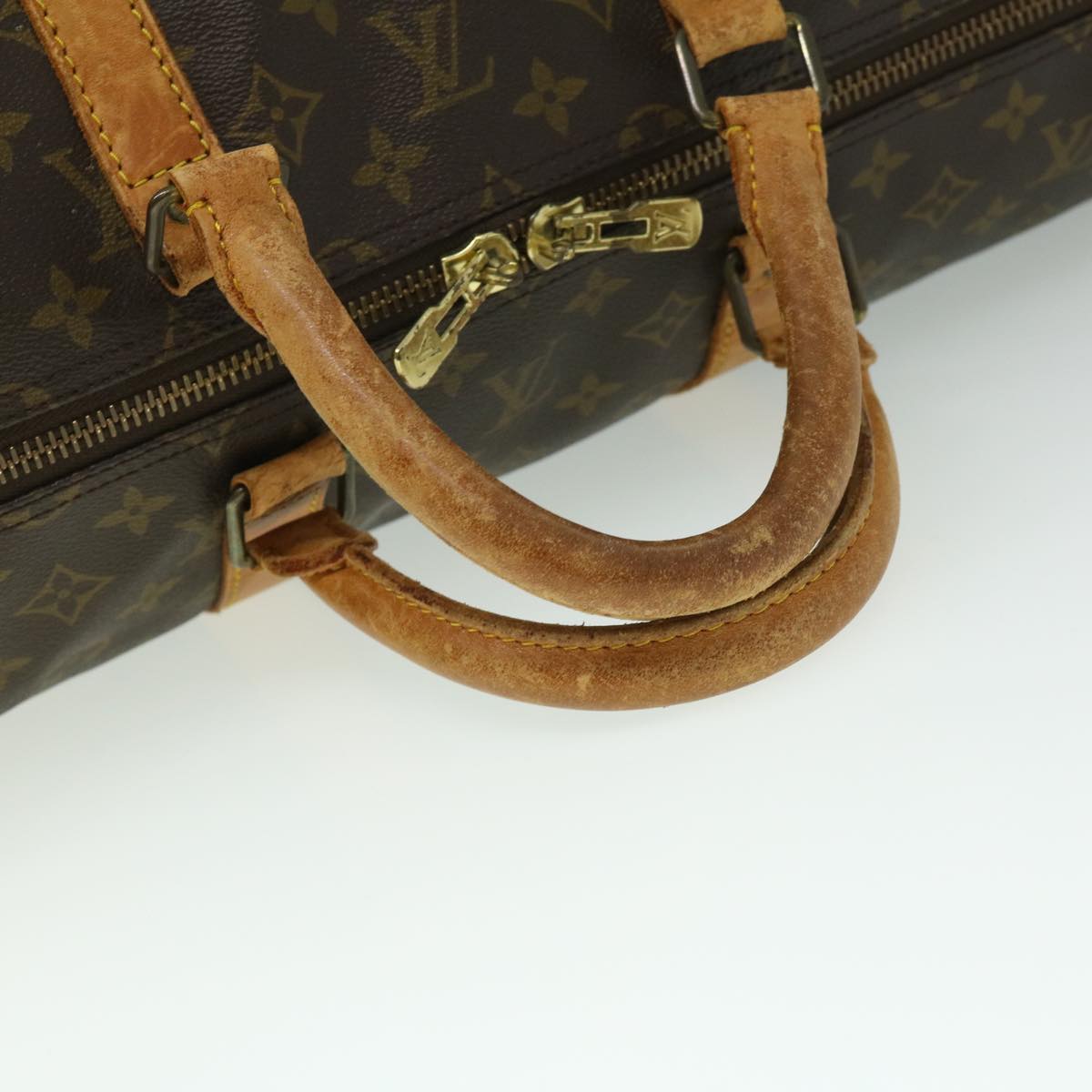 LOUIS VUITTON Monogram Keepall 55 Boston Bag M41424 LV jk2570