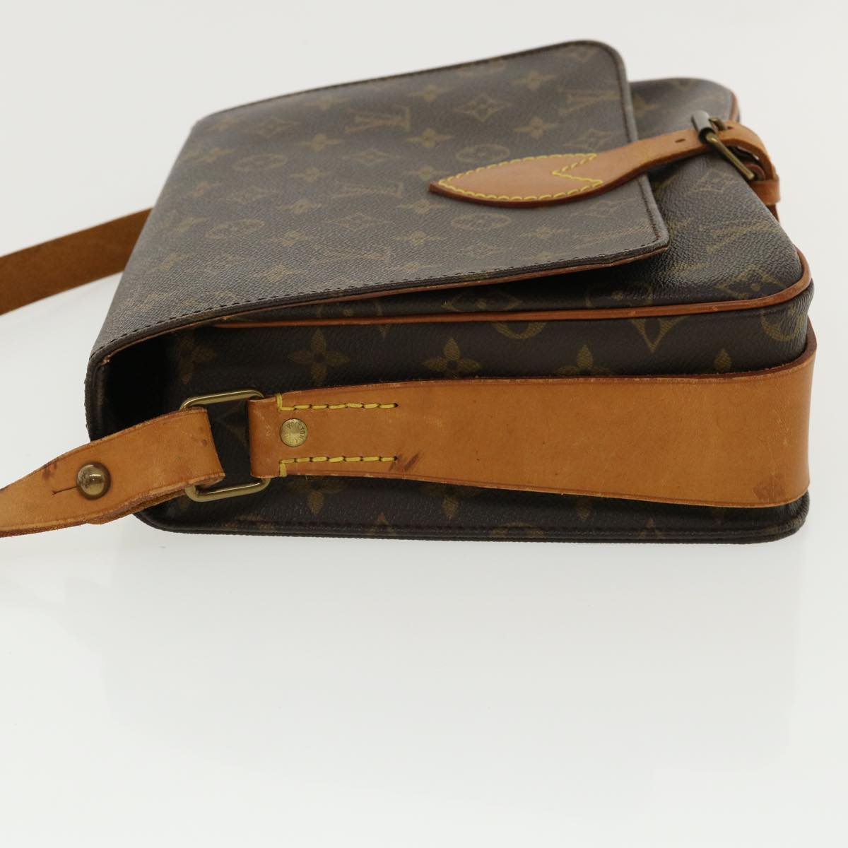 LOUIS VUITTON Monogram Cartouchiere GM Shoulder Bag L027 LV jk2600