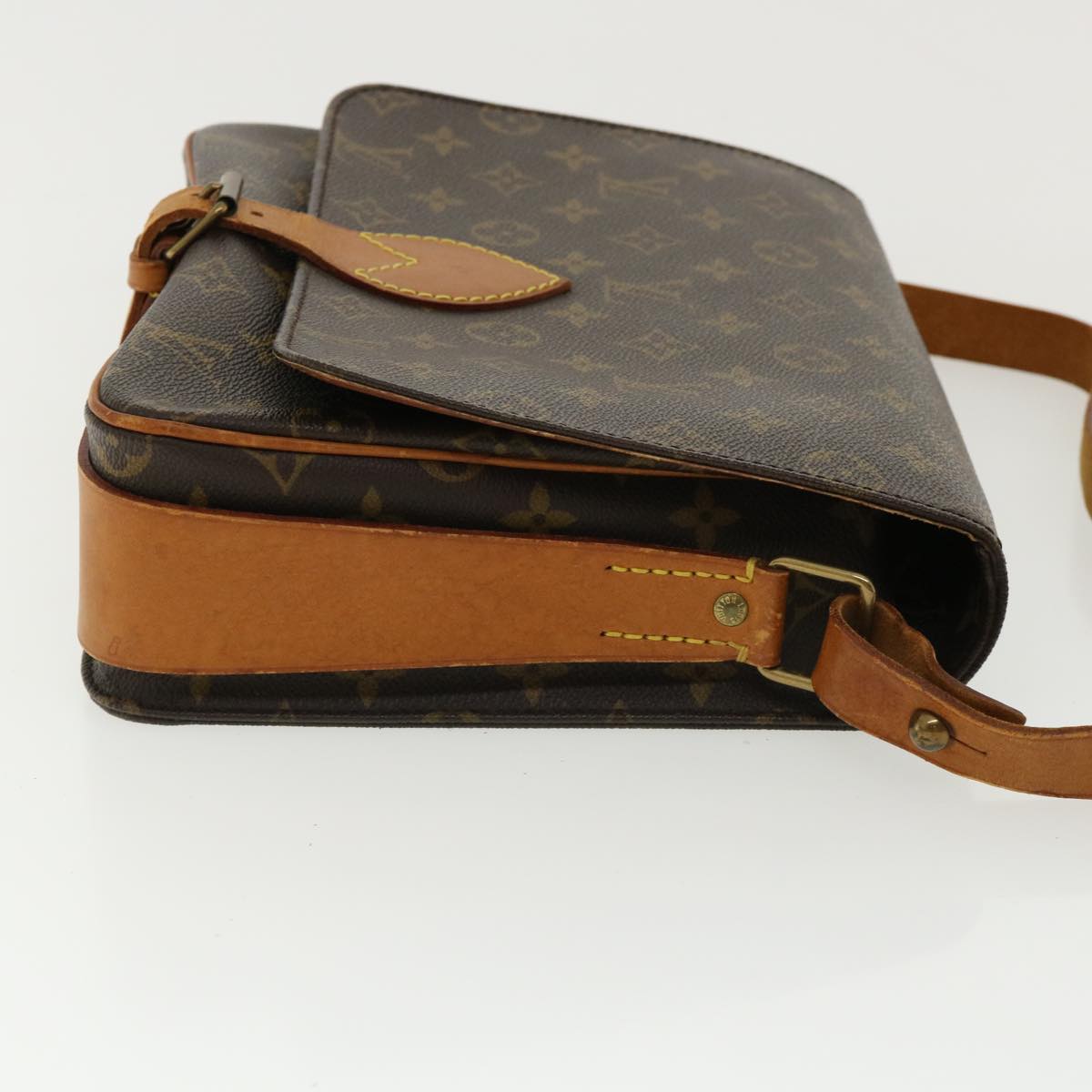 LOUIS VUITTON Monogram Cartouchiere GM Shoulder Bag L027 LV jk2600