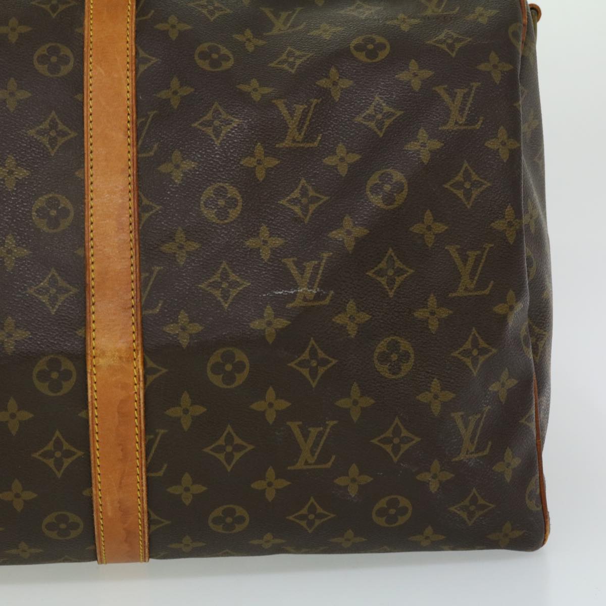 LOUIS VUITTON Monogram Keepall Bandouliere 55 Boston Bag M41414 LV jk2617