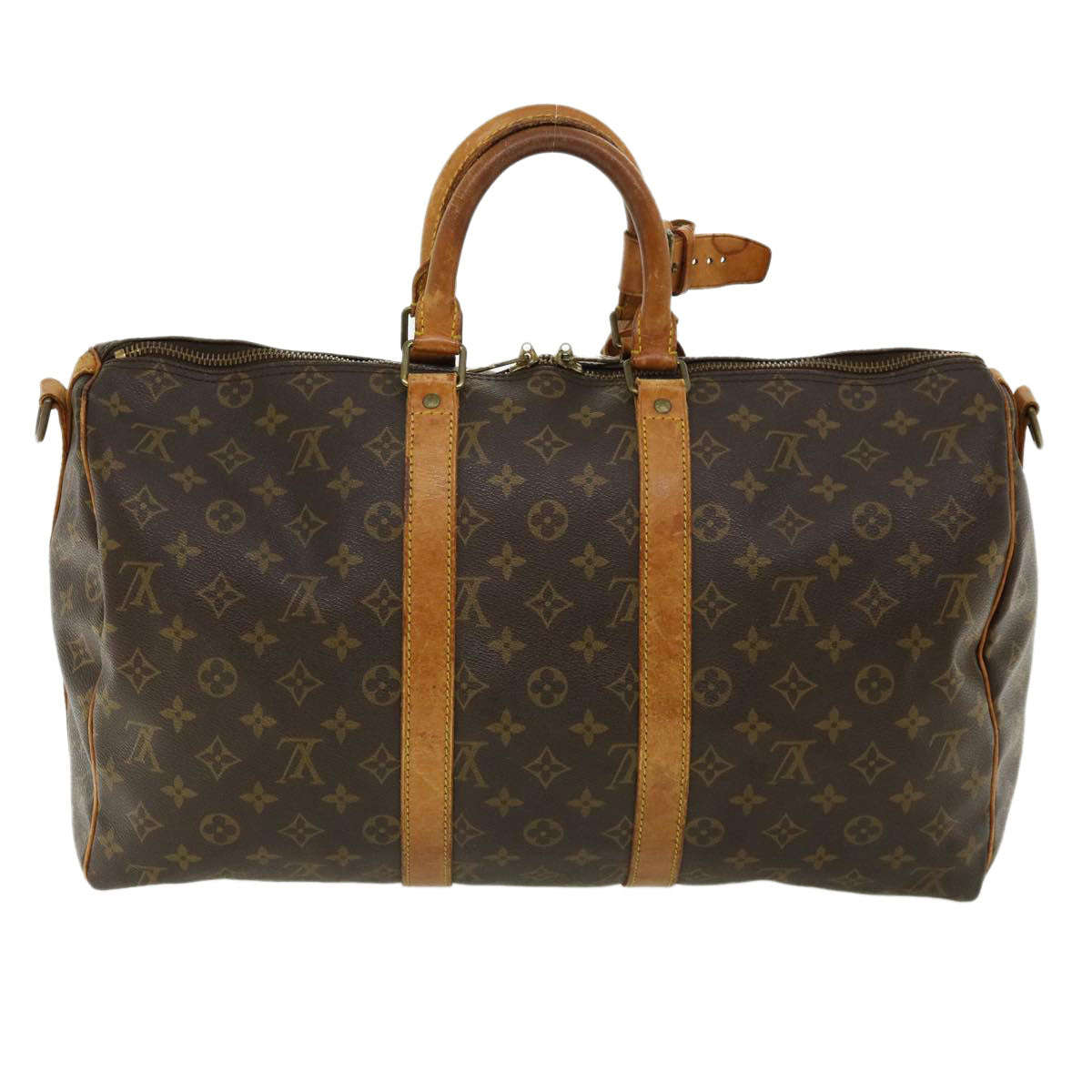 LOUIS VUITTON Monogram Keepall Bandouliere 45 Boston Bag M41418 LV jk2620