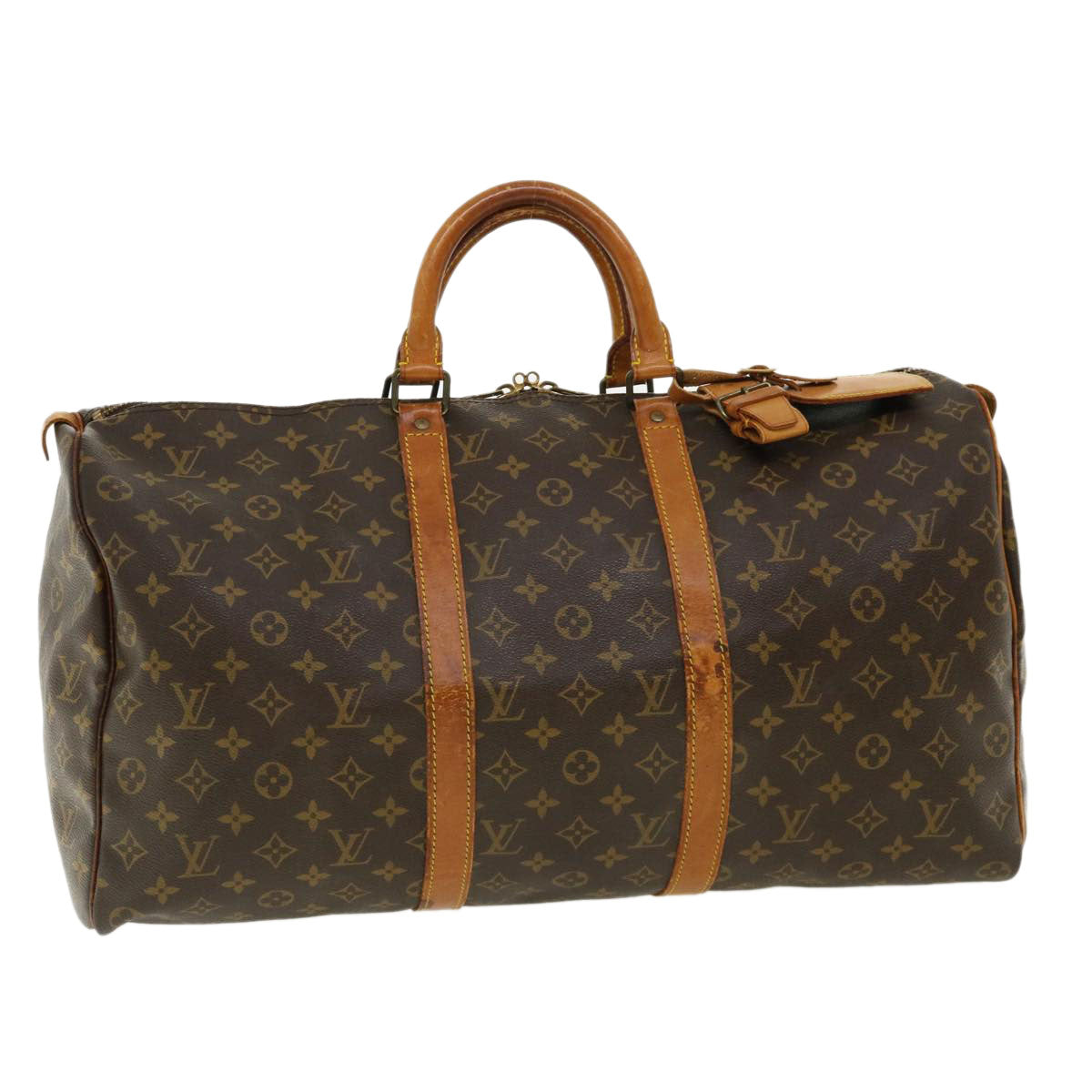 LOUIS VUITTON Monogram Keepall 50 Boston Bag M41426 LV jk2622