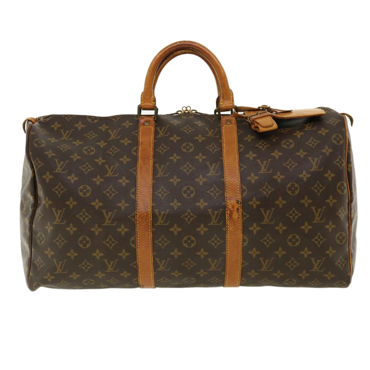 LOUIS VUITTON Monogram Keepall 50 Boston Bag M41426 LV jk2622