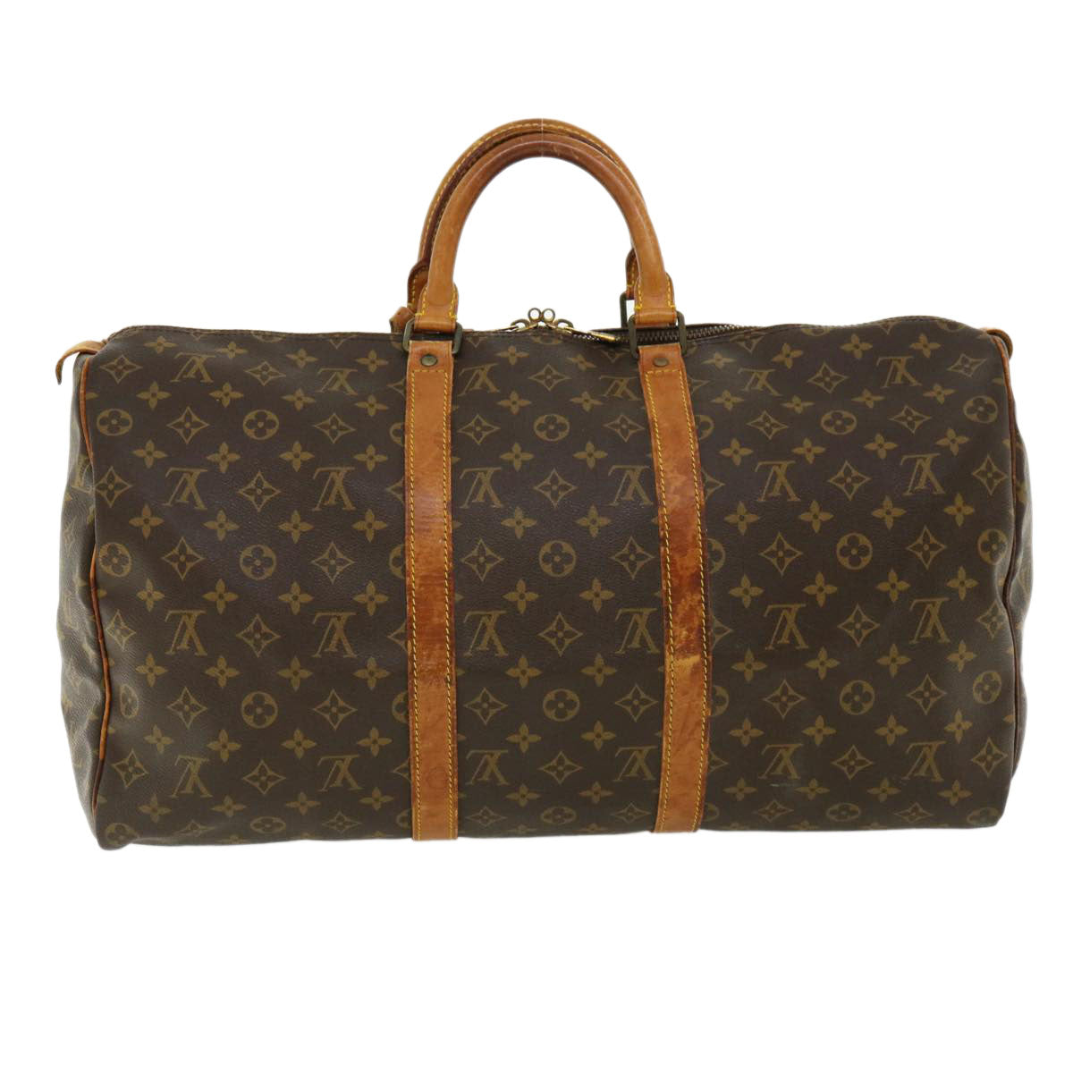 LOUIS VUITTON Monogram Keepall 50 Boston Bag M41426 LV jk2622