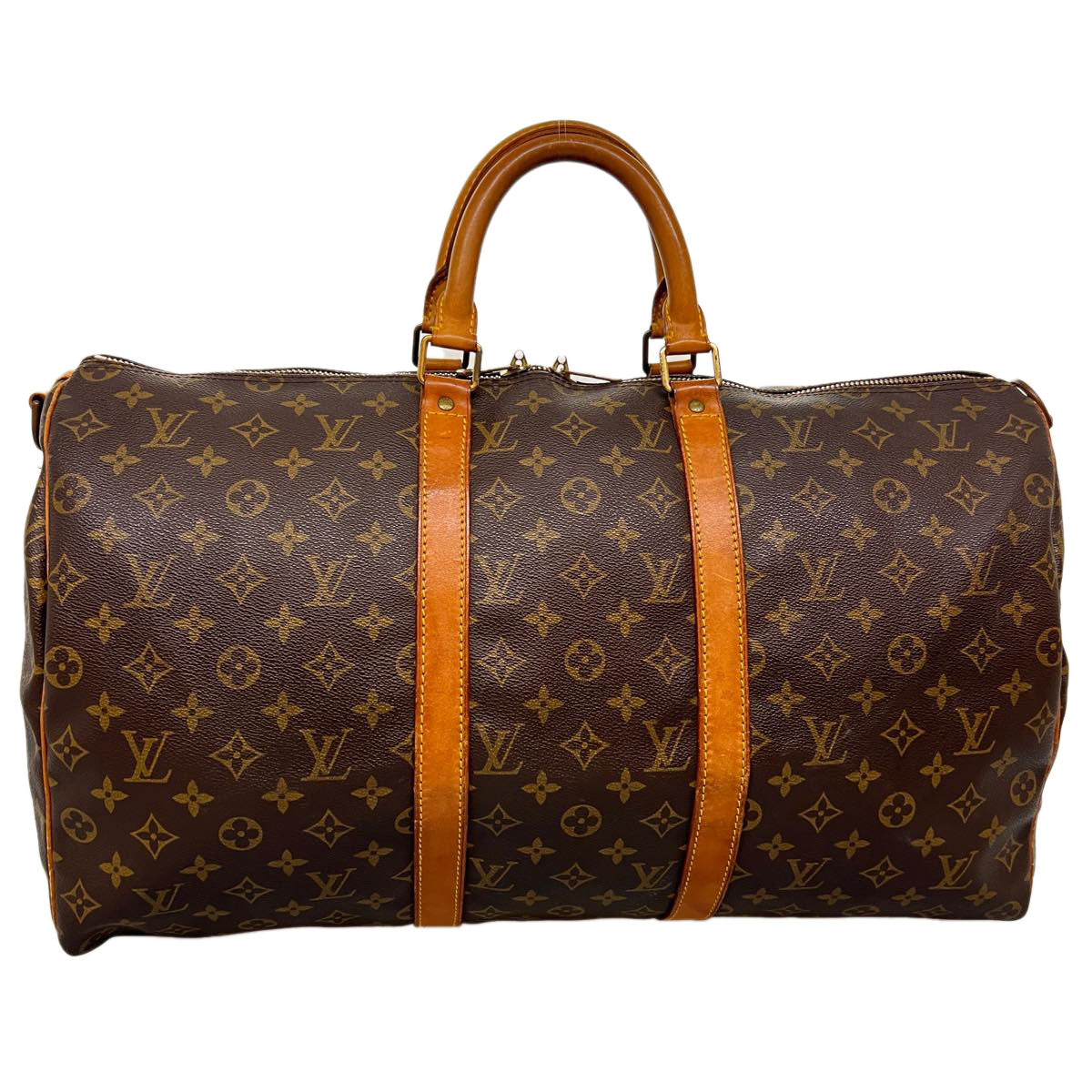 LOUIS VUITTON Monogram Keepall Bandouliere 50 Boston Bag M41416 LV jk2669
