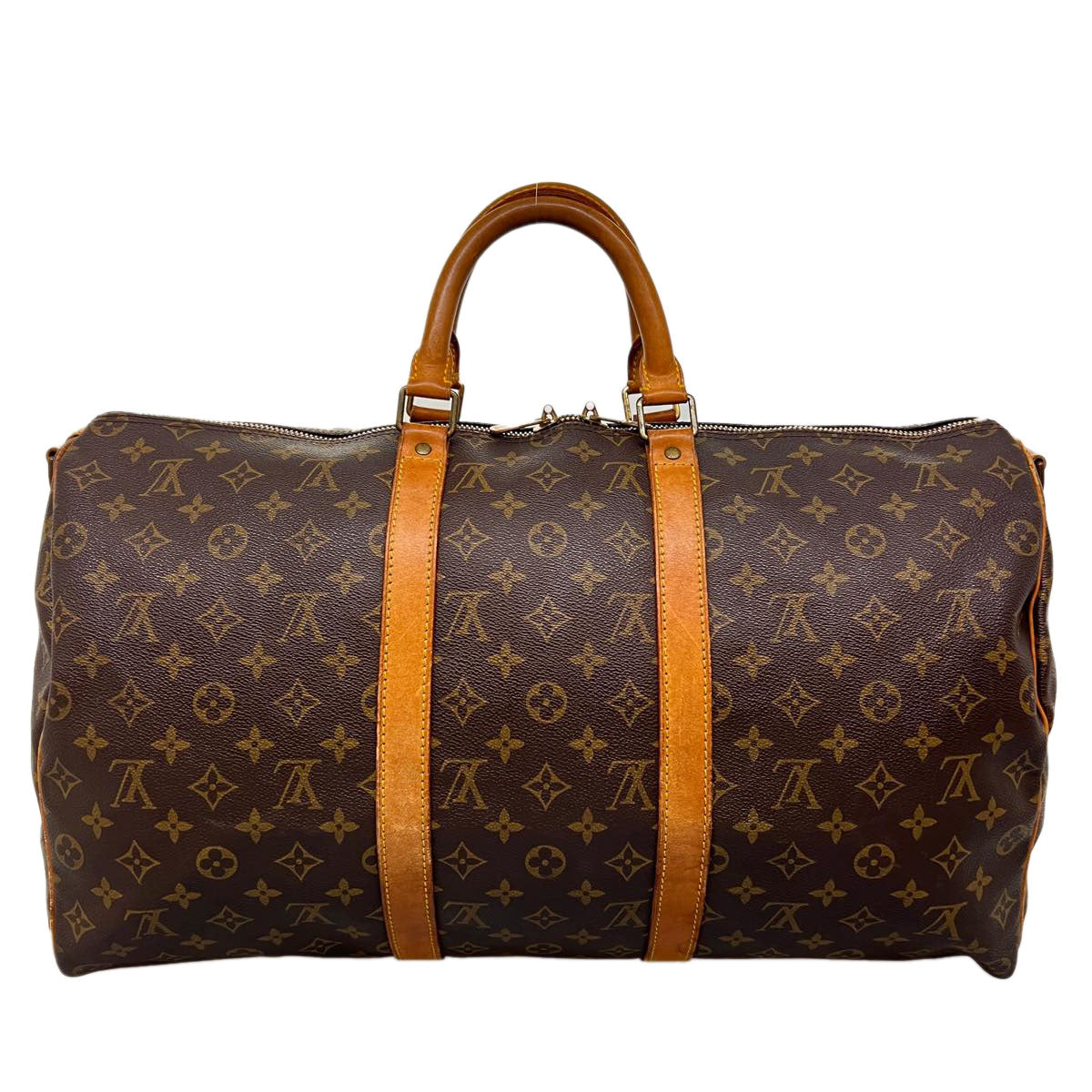 LOUIS VUITTON Monogram Keepall Bandouliere 50 Boston Bag M41416 LV jk2669