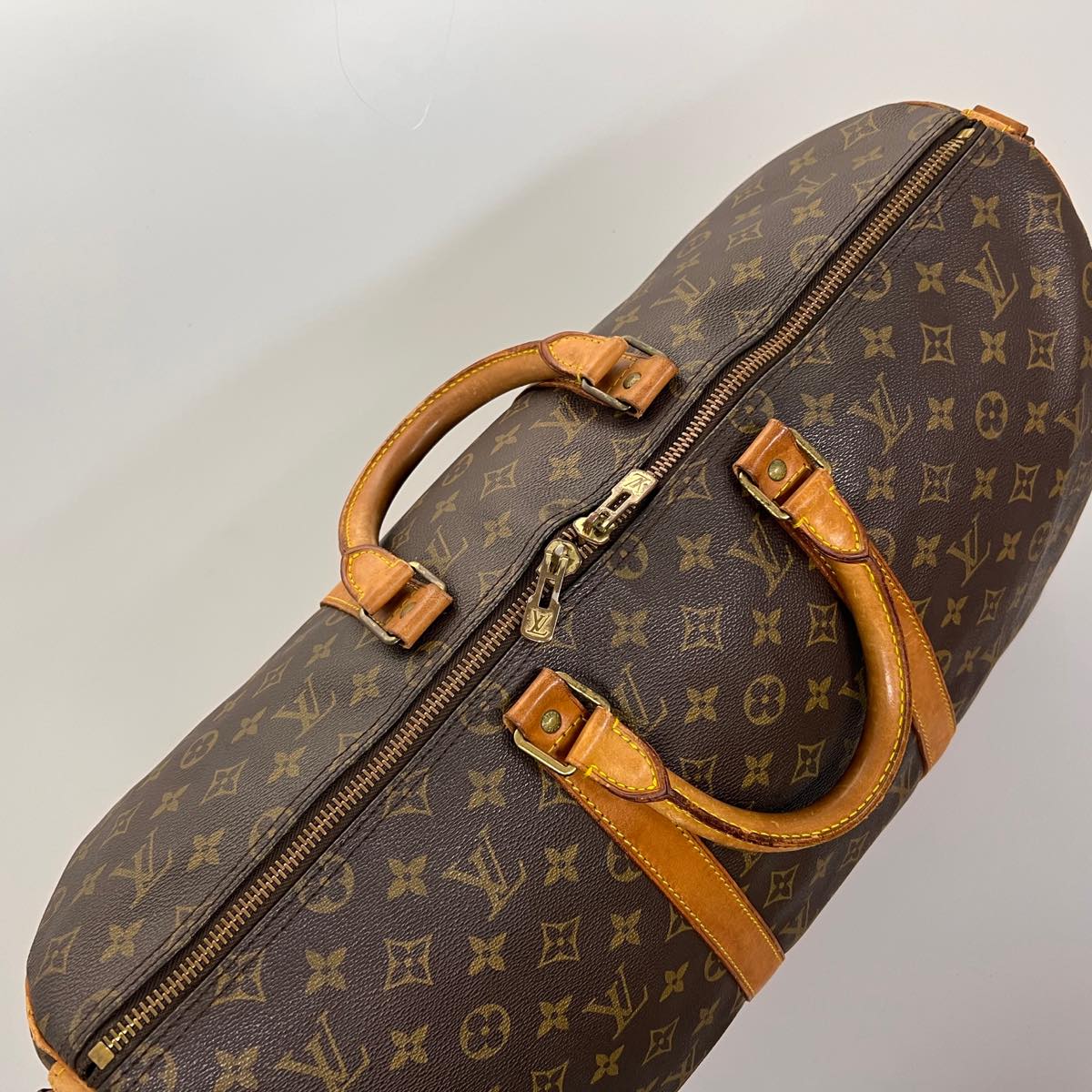 LOUIS VUITTON Monogram Keepall Bandouliere 50 Boston Bag M41416 LV jk2669