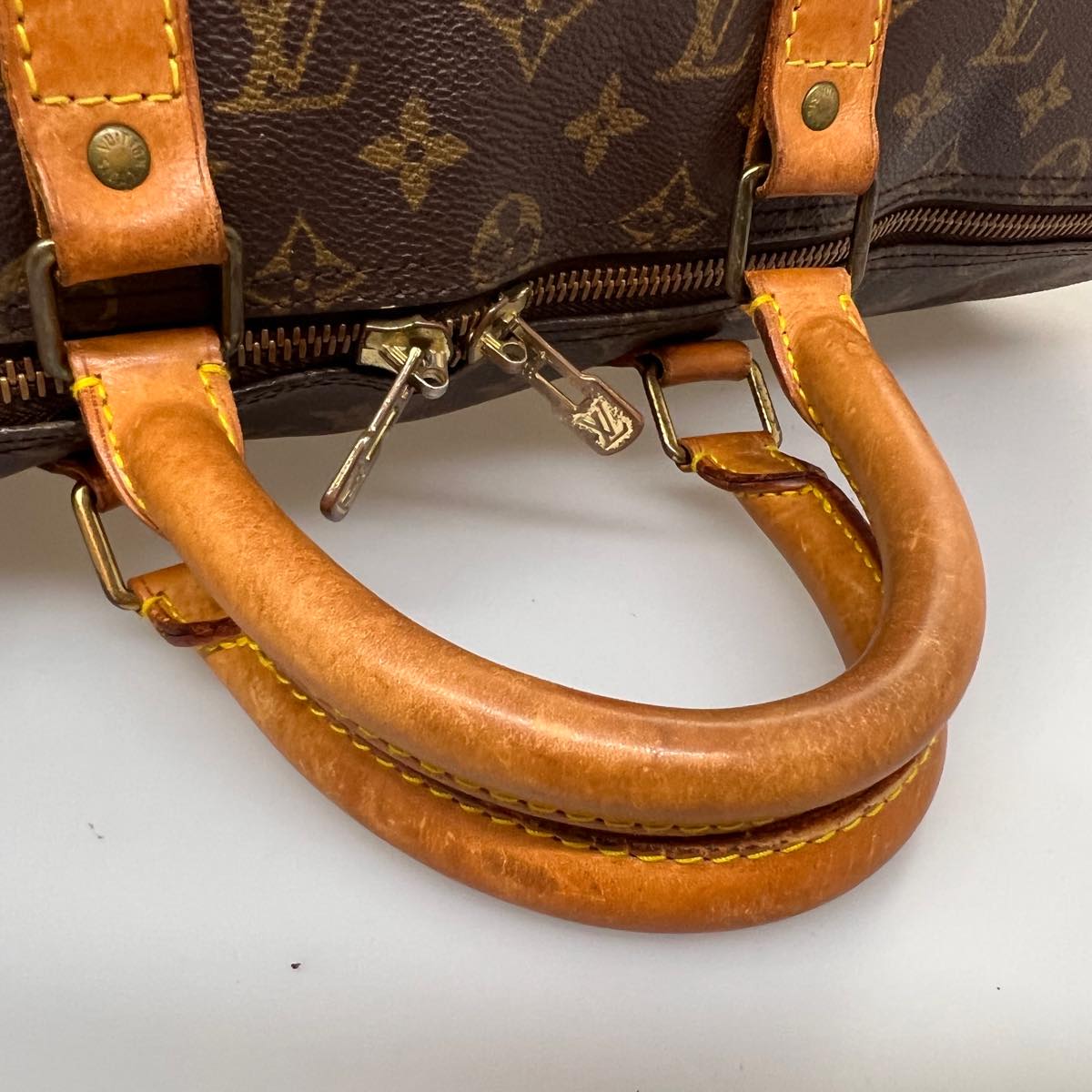 LOUIS VUITTON Monogram Keepall Bandouliere 50 Boston Bag M41416 LV jk2669