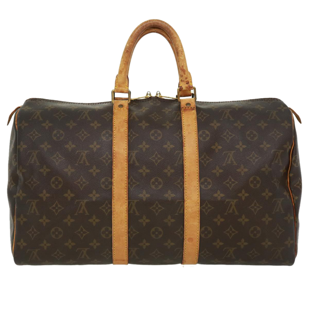 LOUIS VUITTON Monogram Keepall 45 Boston Bag M41428 LV jk2676