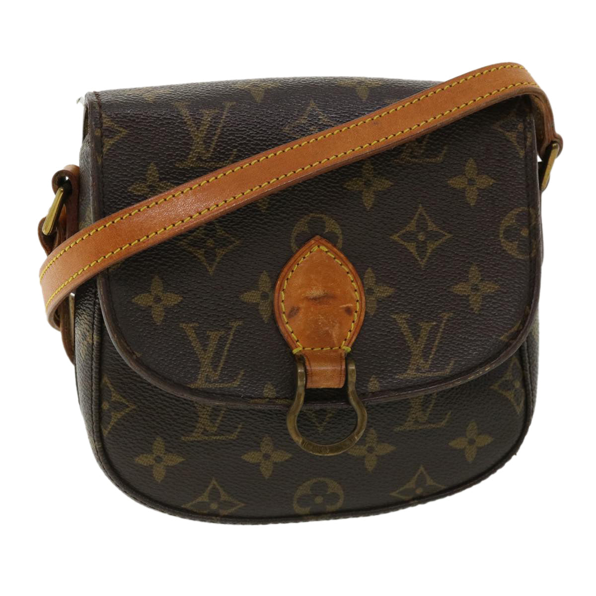 LOUIS VUITTON Monogram Saint Cloud PM Shoulder Bag M51244 LV jk2701