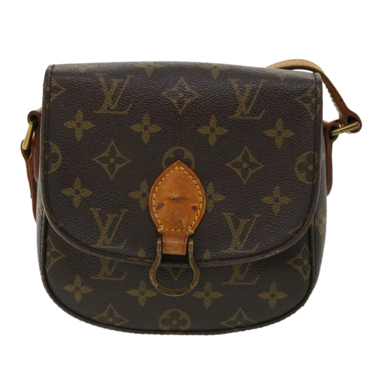 LOUIS VUITTON Monogram Saint Cloud PM Shoulder Bag M51244 LV jk2701