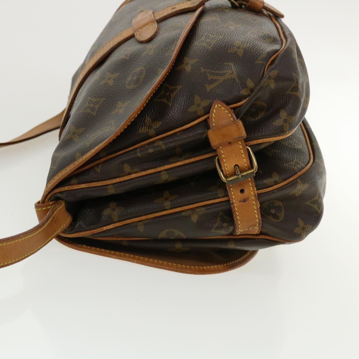 LOUIS VUITTON Monogram Saumur 30 Shoulder Bag M42256 LV jk2743