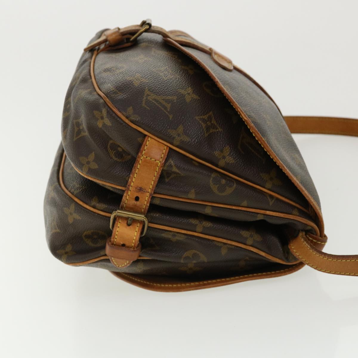 LOUIS VUITTON Monogram Saumur 30 Shoulder Bag M42256 LV jk2743
