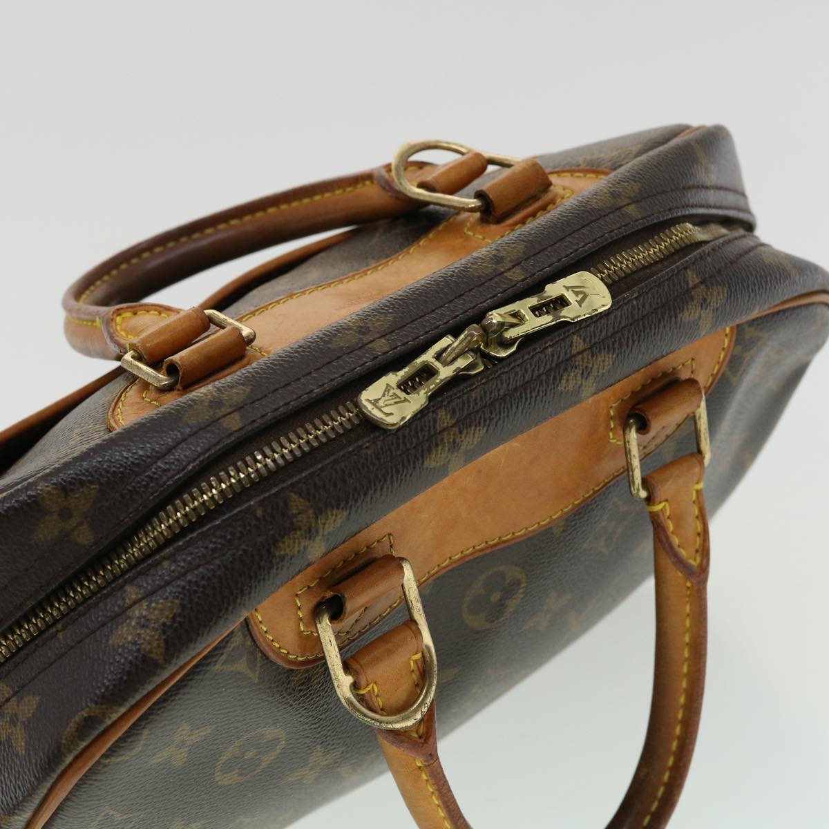 LOUIS VUITTON Monogram Trouville Hand Bag M42228 LV jk2750
