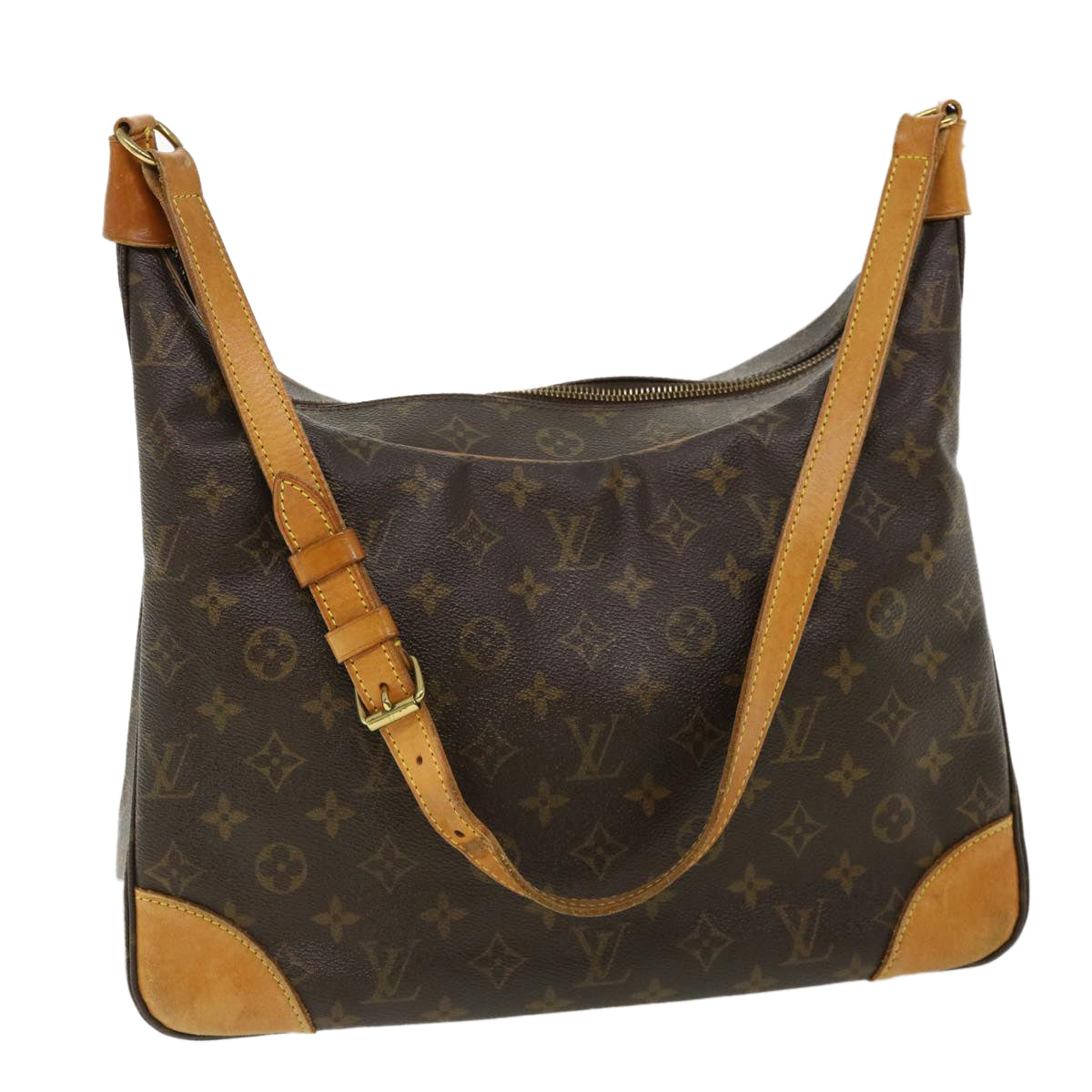 LOUIS VUITTON Monogram Boulogne 35 Shoulder Bag M51260 LV jk2759