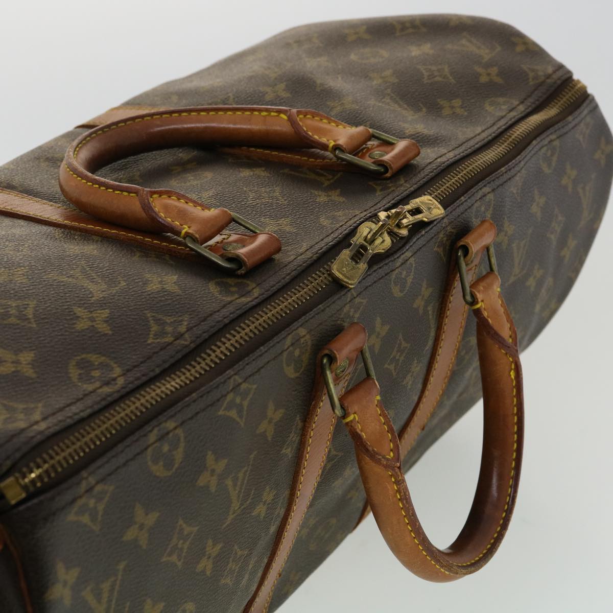 LOUIS VUITTON Monogram Keepall 45 Boston Bag M41428 LV jk2773
