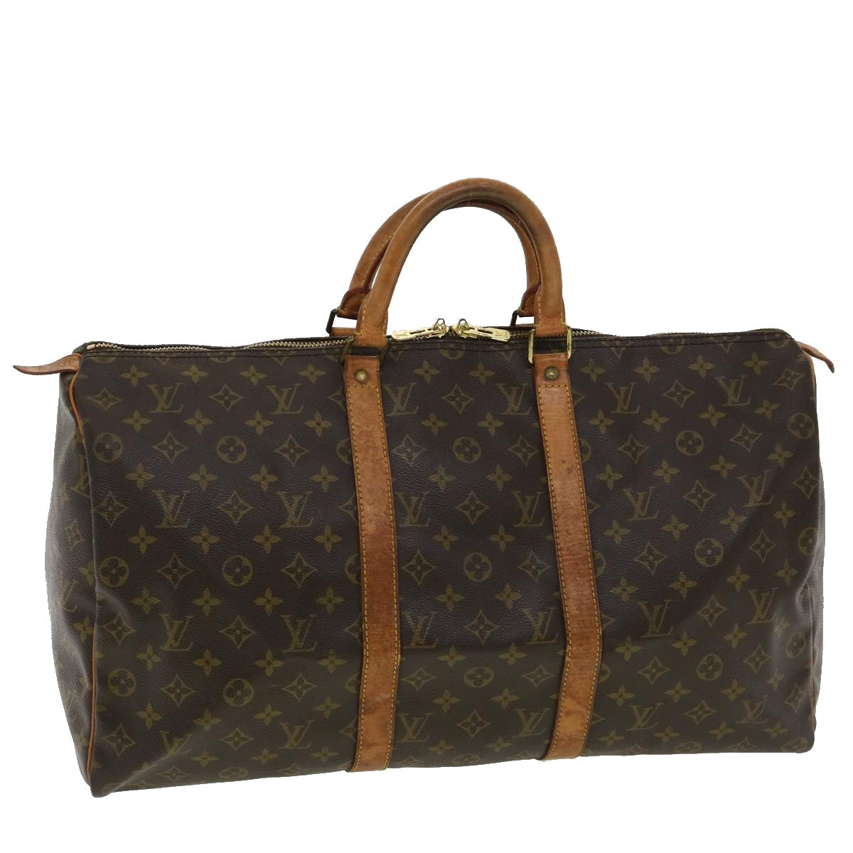 LOUIS VUITTON Monogram Keepall 50 Boston Bag M41426 LV jk2778