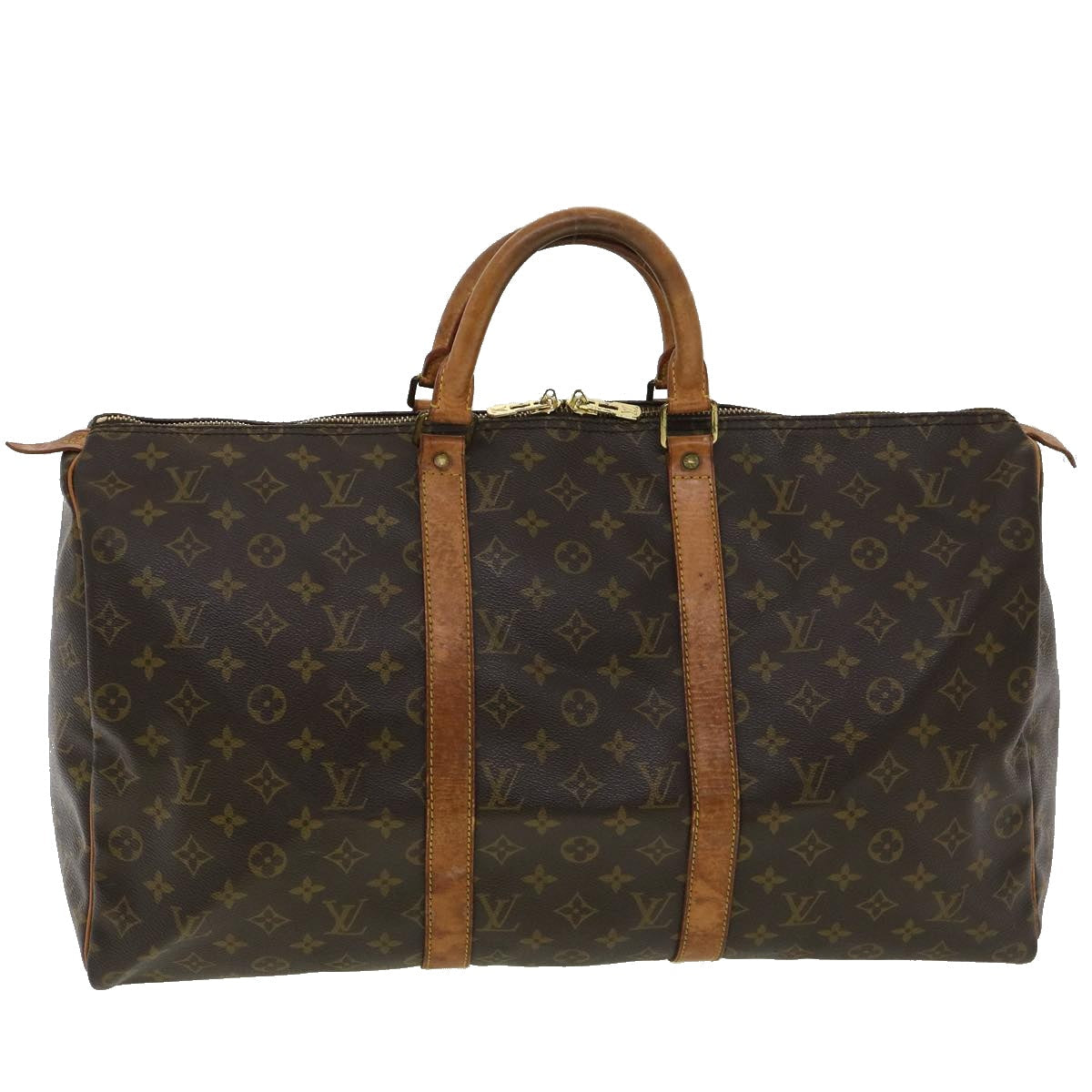 LOUIS VUITTON Monogram Keepall 50 Boston Bag M41426 LV jk2778